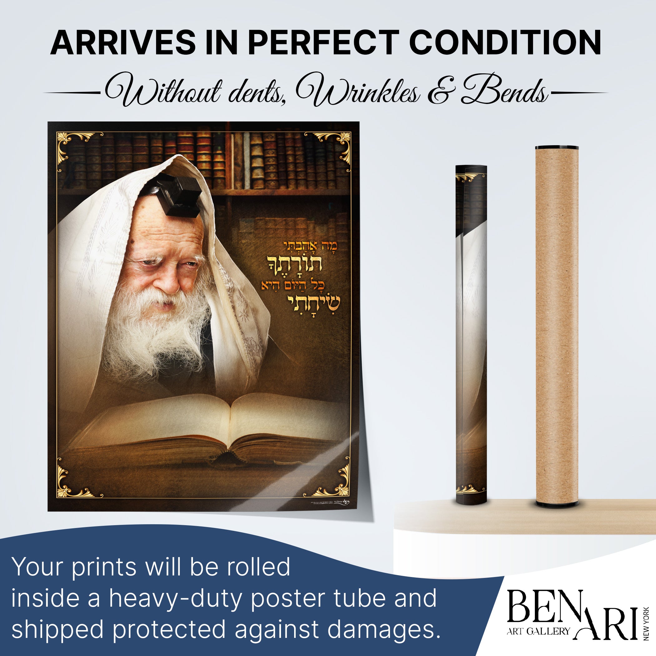 Rav Chaim Kanievsky in Torah Study - Artistic Sukkot Inspiration, featuring the revered rabbi engrossed in a book, perfect for enriching your Sukkah decor.