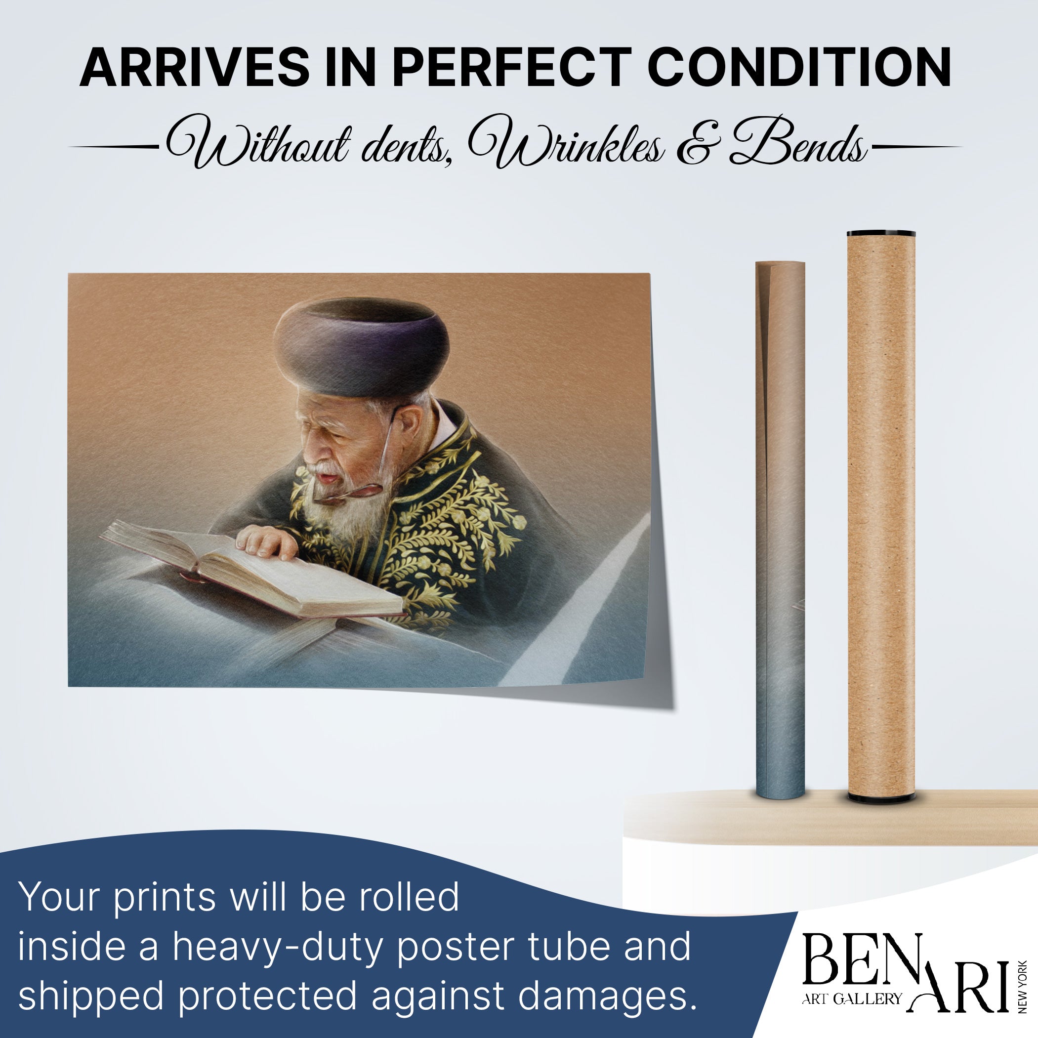 Rabbi Ovadia Yosef in Torah Study - Artistic Insight Poster, depicting the Rabbi deeply engaged in Torah study, ideal for enhancing Sukkah decor.
