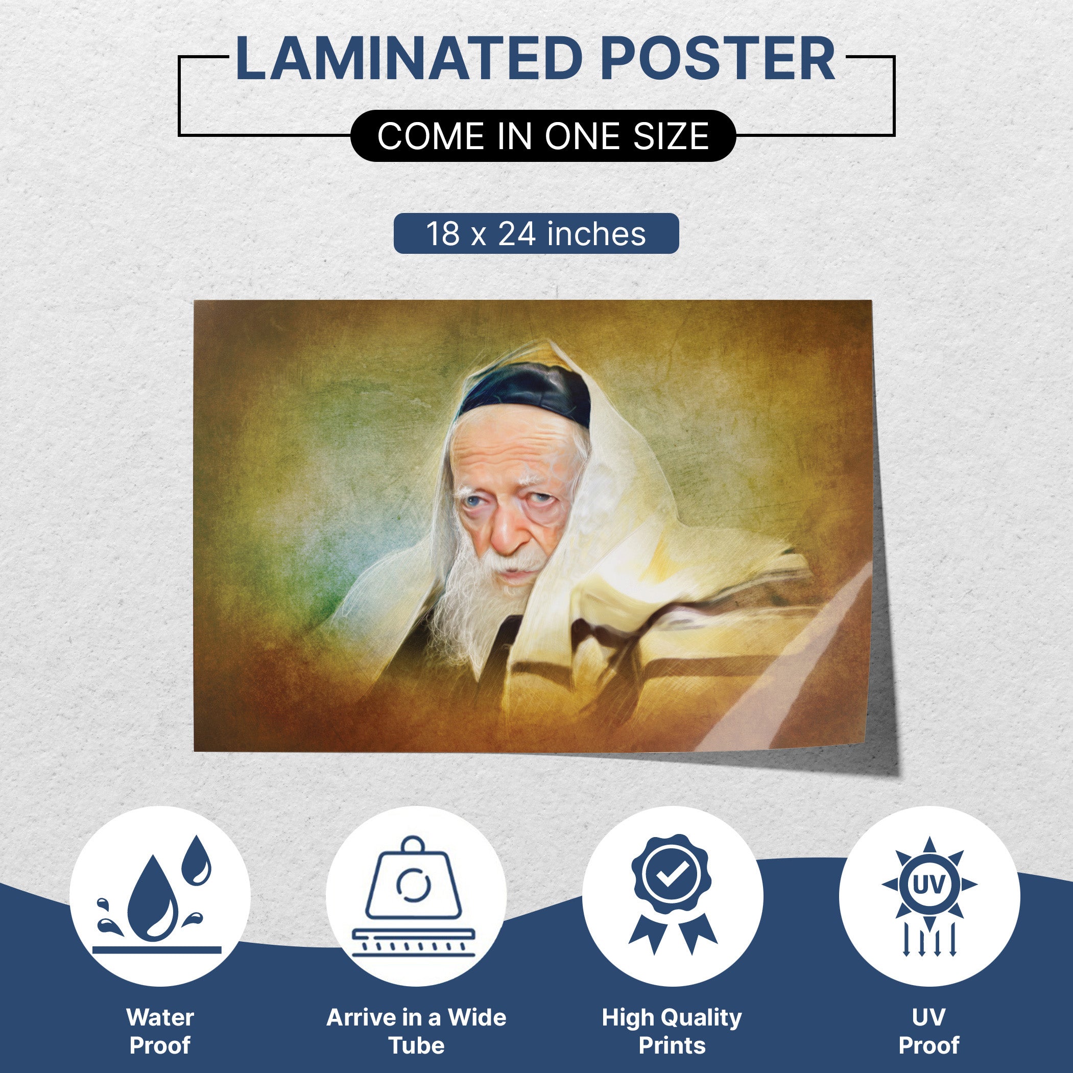 Rabbi Chaim Kanievsky: A Legacy of Faith - Timeless Sukkot Inspiration poster featuring the Rabbi in a headdress, emphasizing his spiritual influence and community impact.
