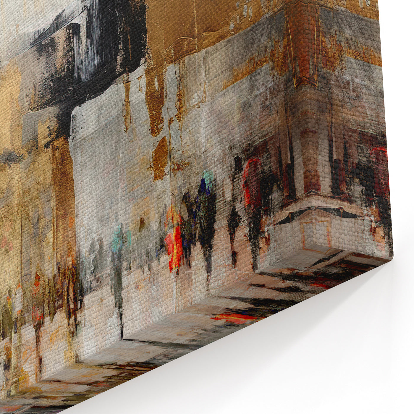 BeTzel Or Zahav - Abstract Western Wall Art by Avigdor Ben Ari