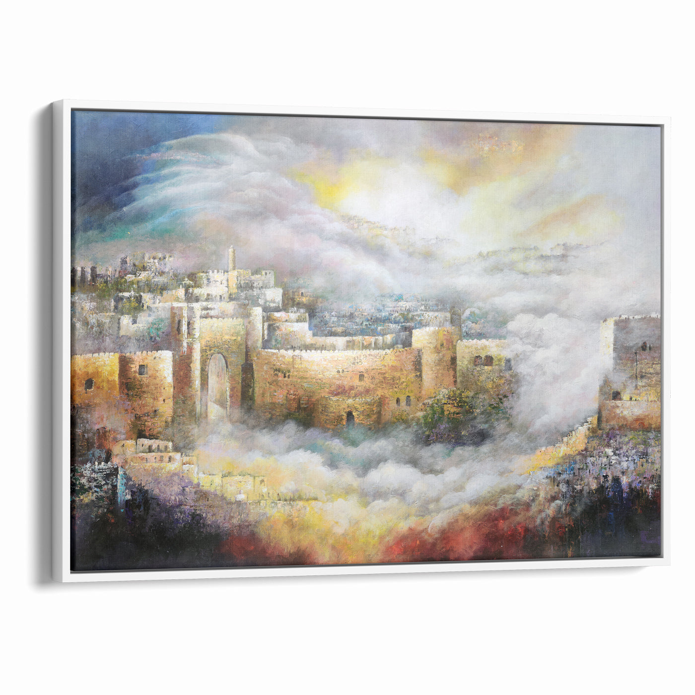 Jerusalem of Light - Abstract Jerusalem Wall Art by Yossi Bitton