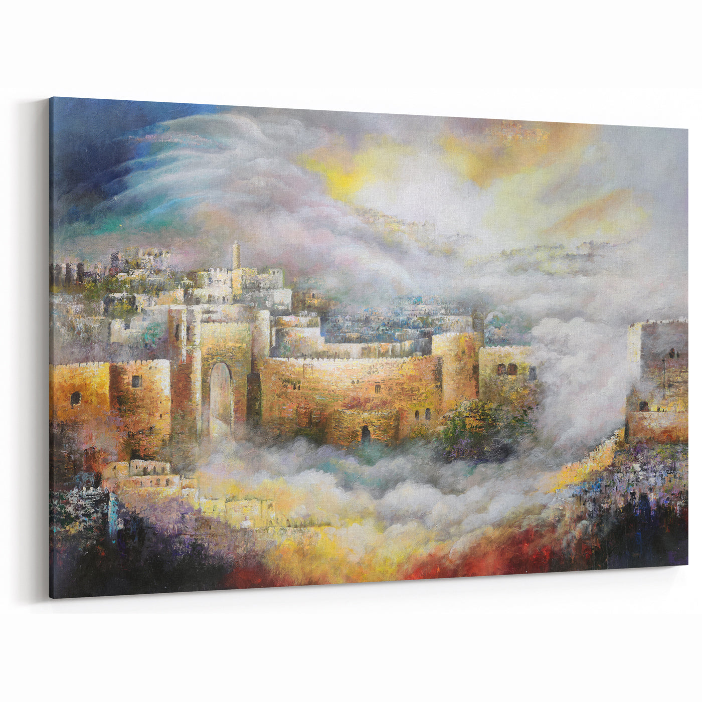 Jerusalem of Light - Abstract Jerusalem Wall Art by Yossi Bitton
