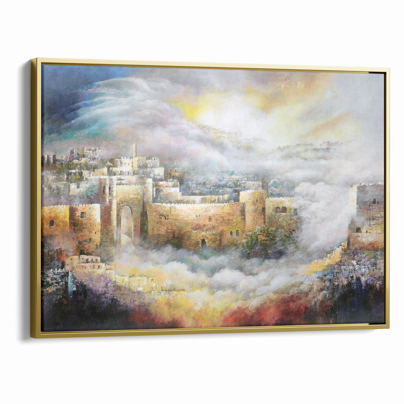 Jerusalem of Light - Abstract Jerusalem Wall Art by Yossi Bitton