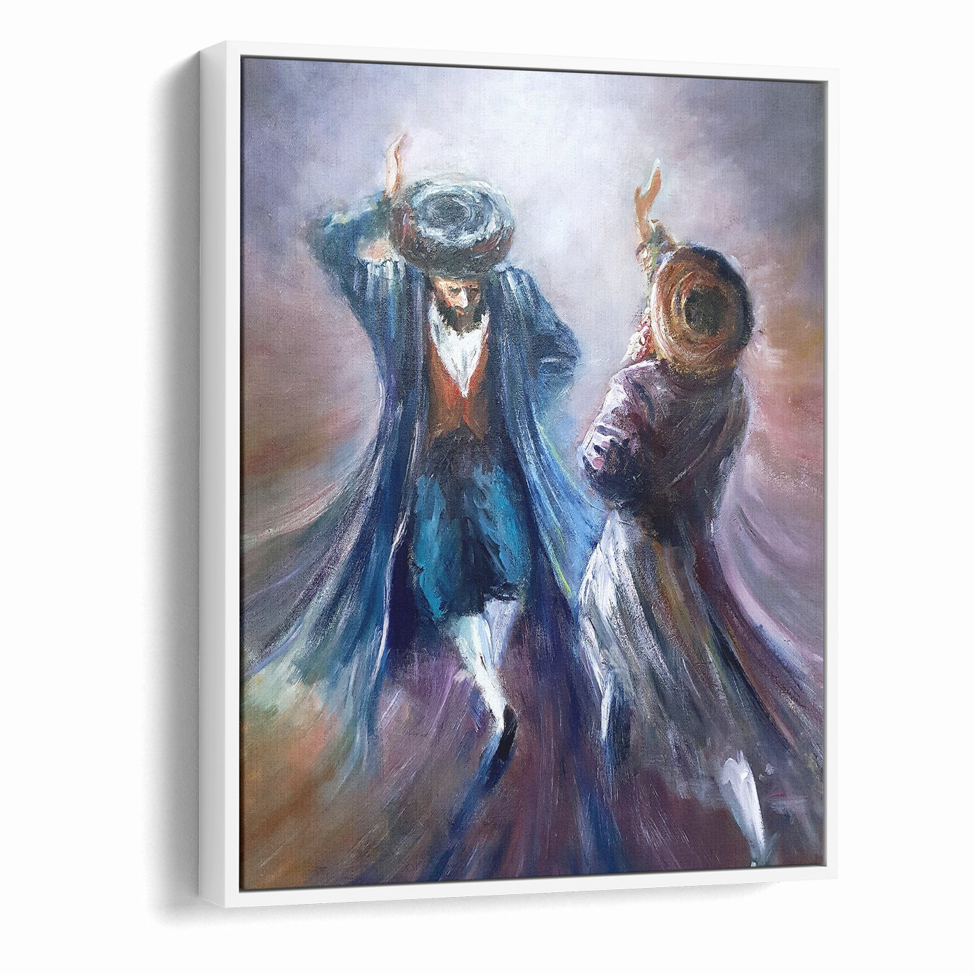 A Dance of Devotion - Chassidic Jewish Wall Art by Yossi Bitton