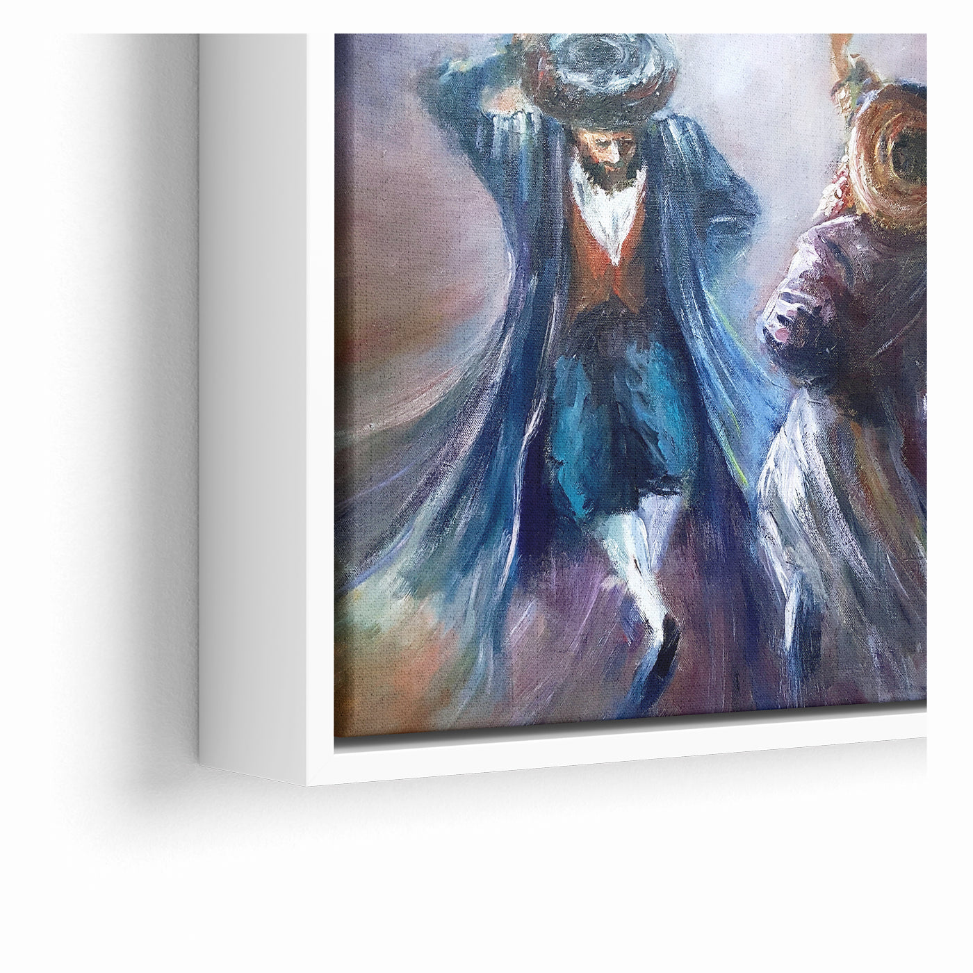 A Dance of Devotion - Chassidic Jewish Wall Art by Yossi Bitton