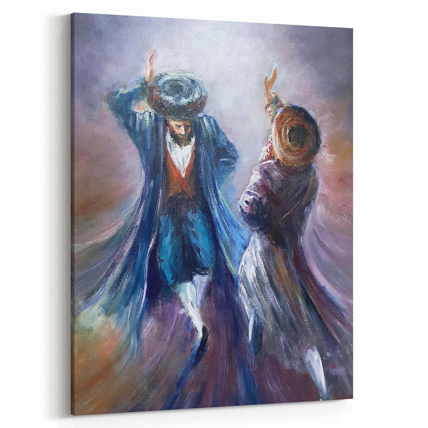 A Dance of Devotion - Chassidic Jewish Wall Art by Yossi Bitton