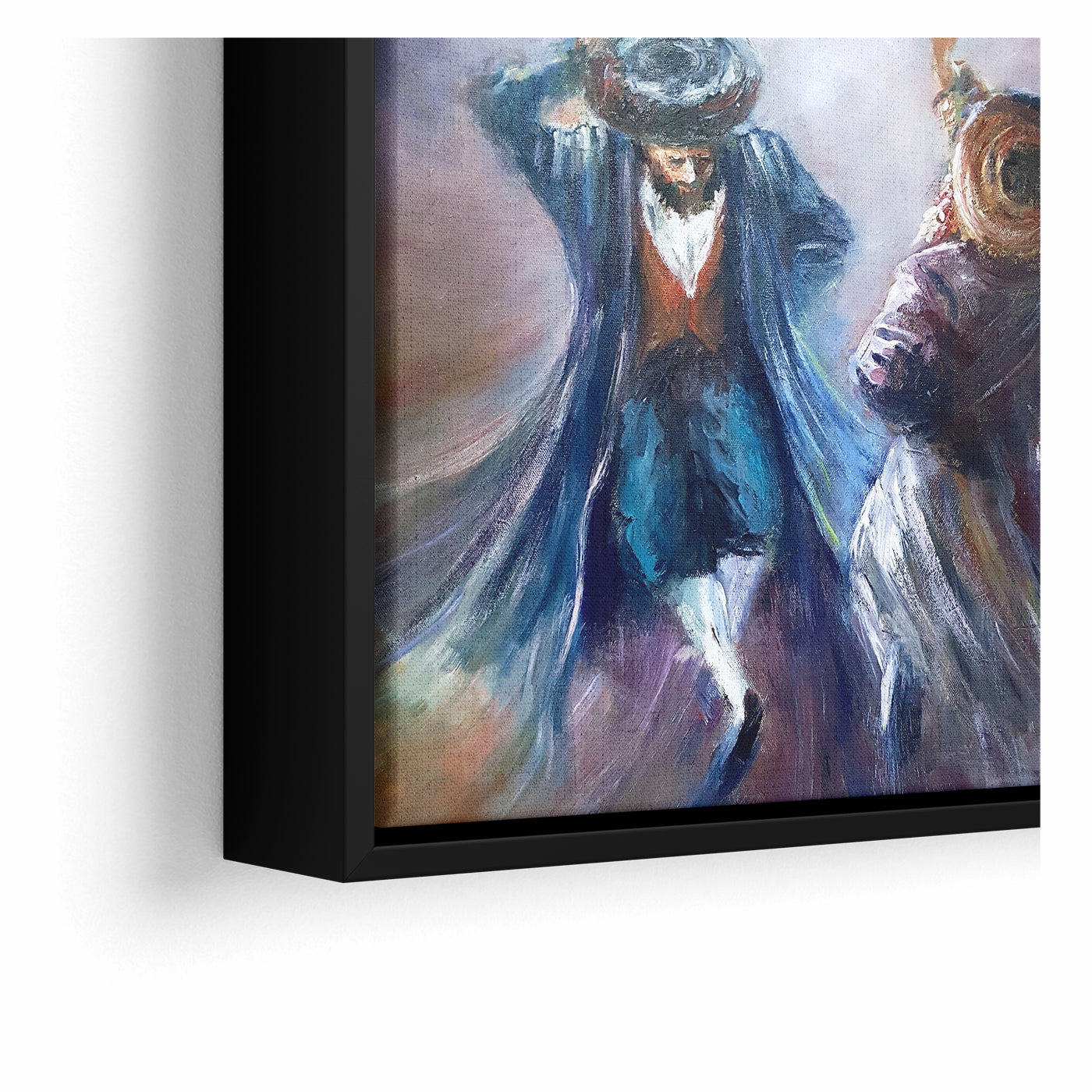 A Dance of Devotion - Chassidic Jewish Wall Art by Yossi Bitton
