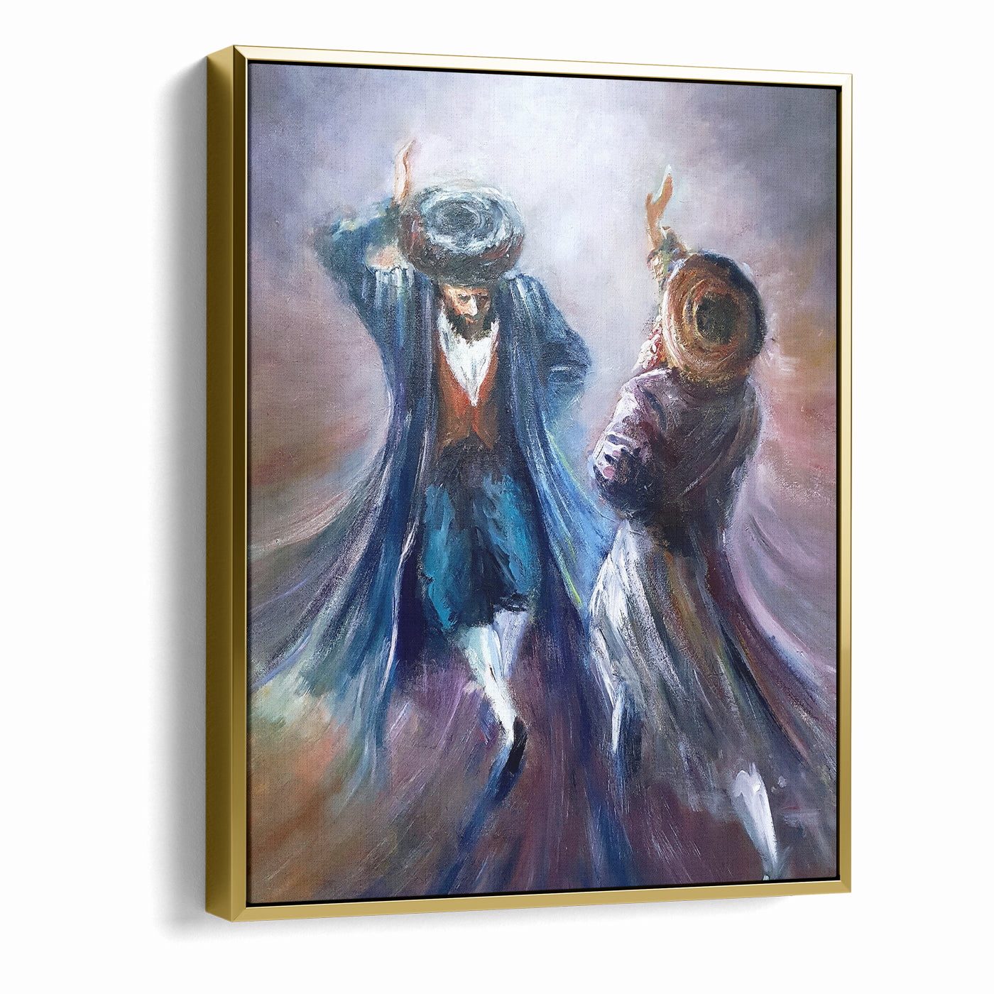 A Dance of Devotion - Chassidic Jewish Wall Art by Yossi Bitton