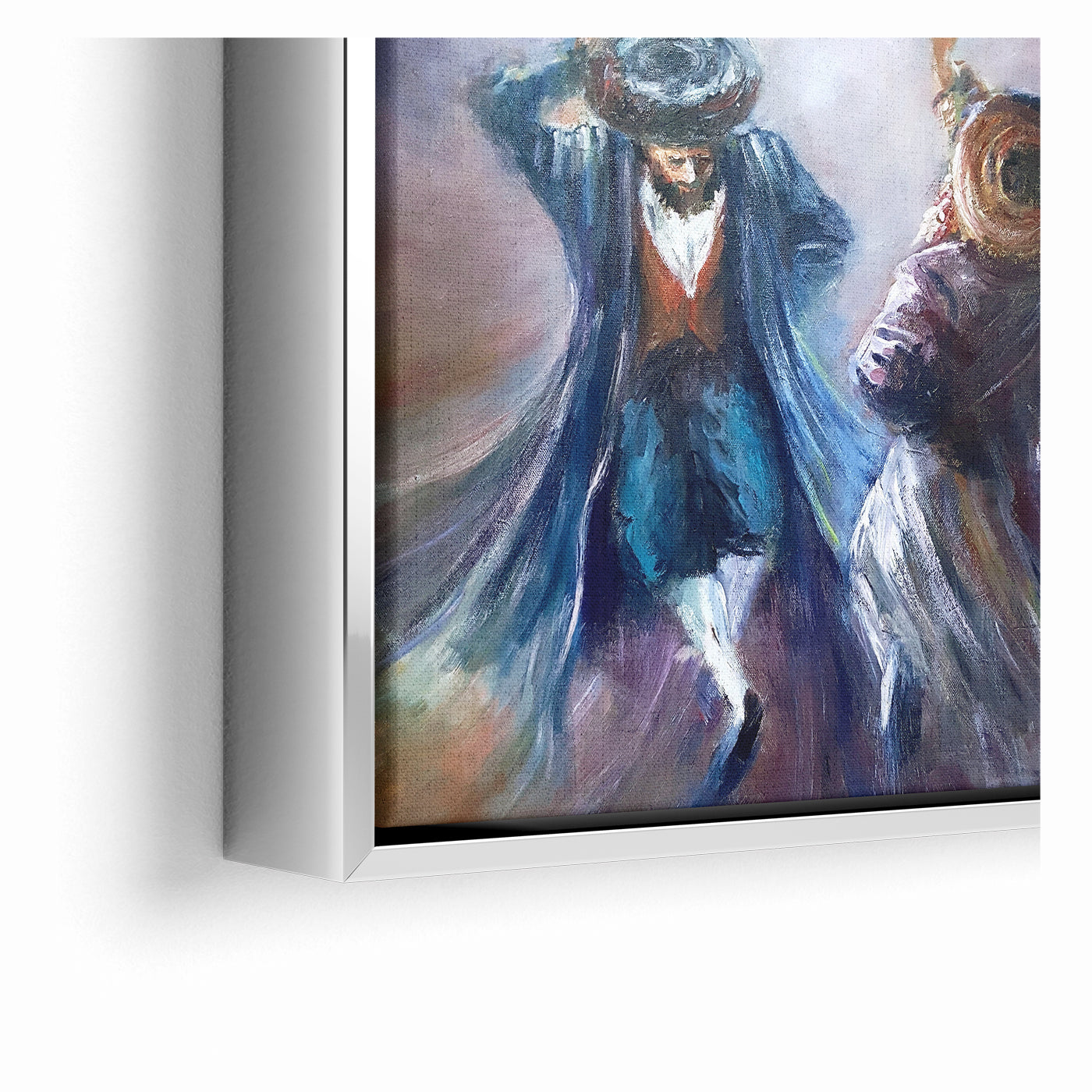 A Dance of Devotion - Chassidic Jewish Wall Art by Yossi Bitton