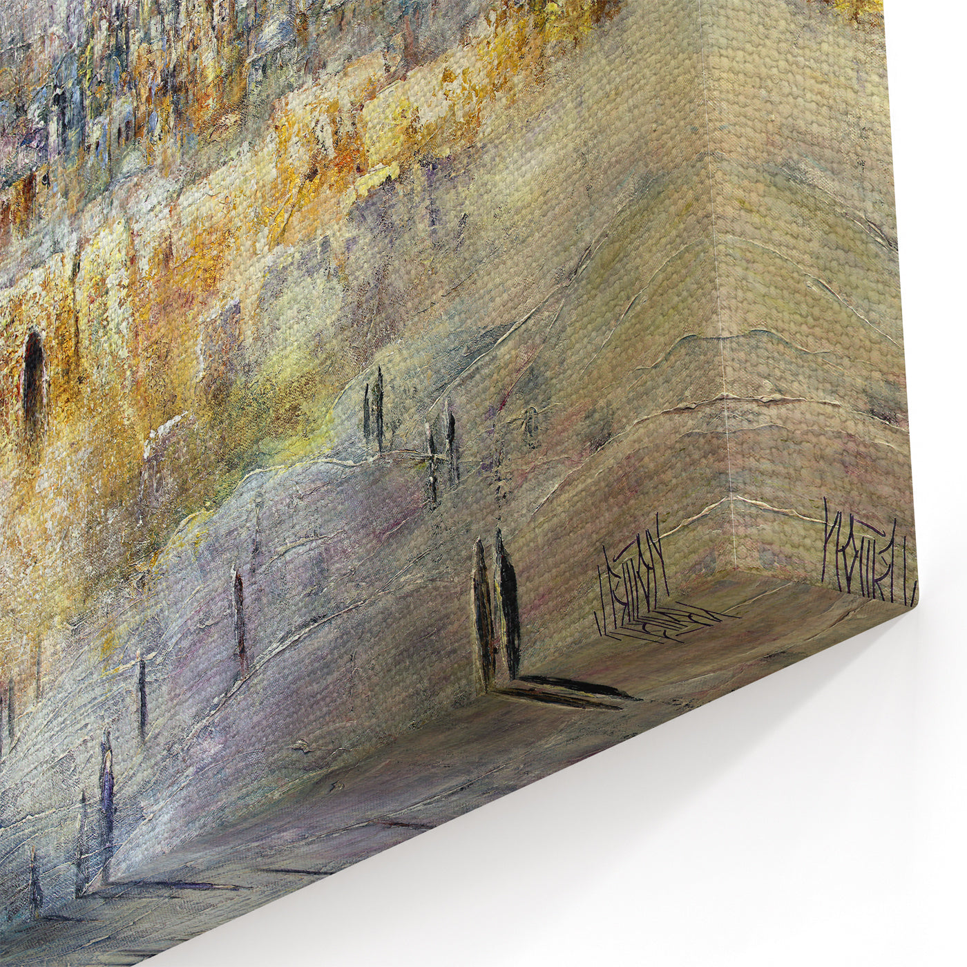 Glorious Jerusalem Abstract Jewish Wall Art by Yossi Bitton