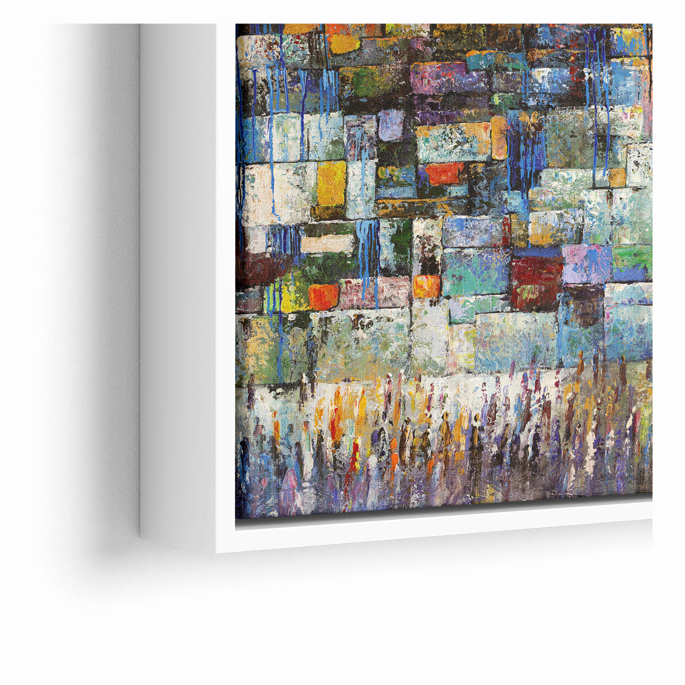 A Mosaic of Prayer Abstract Kotel Jewish Wall Art by Yossi Bitton