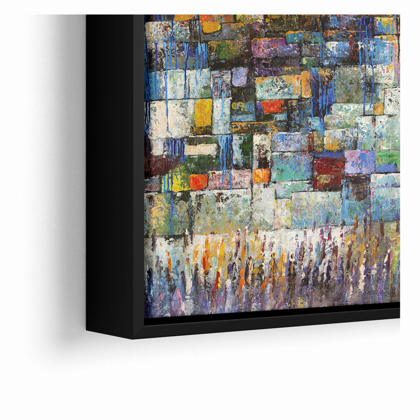 A Mosaic of Prayer Abstract Kotel Jewish Wall Art by Yossi Bitton