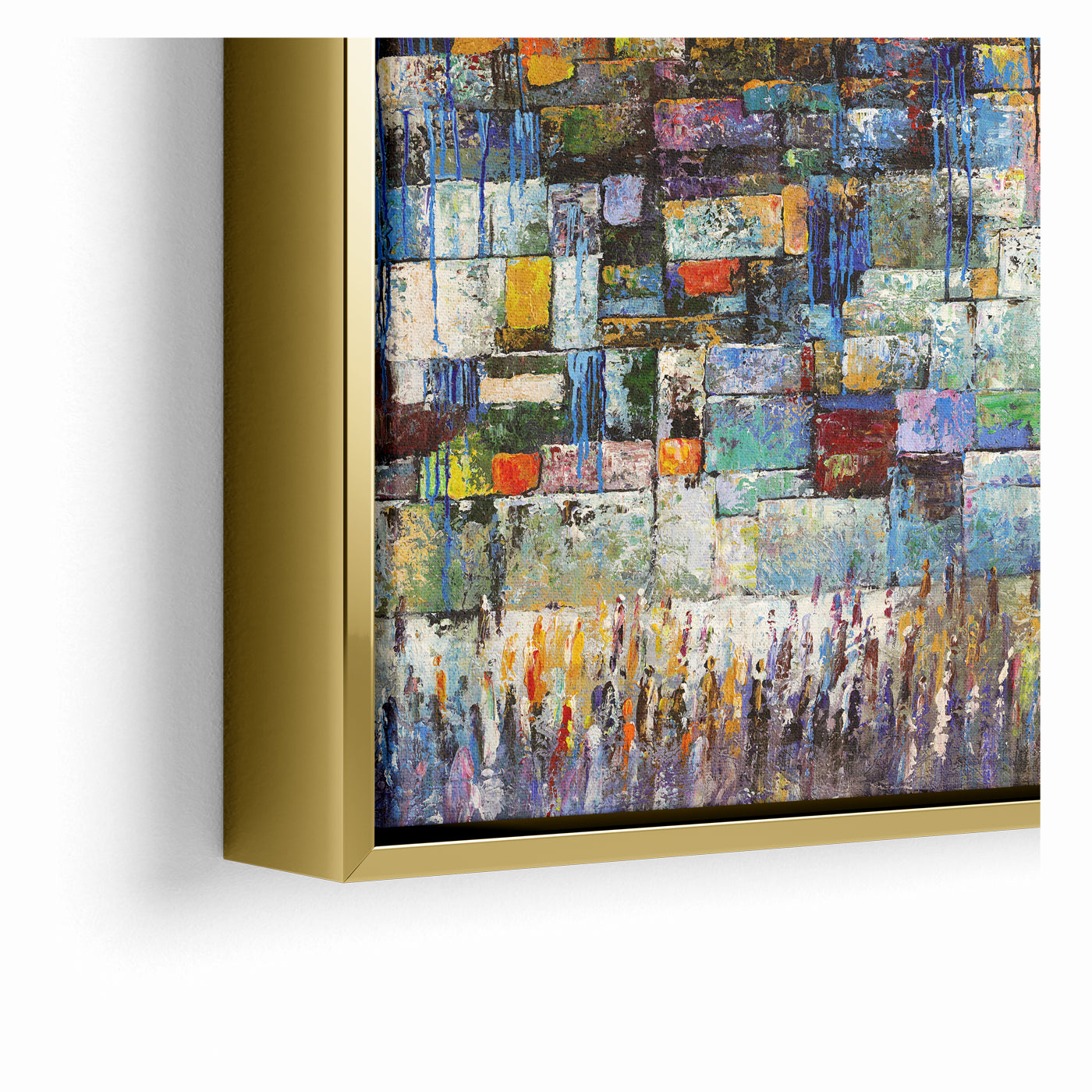 A Mosaic of Prayer Abstract Kotel Jewish Wall Art by Yossi Bitton