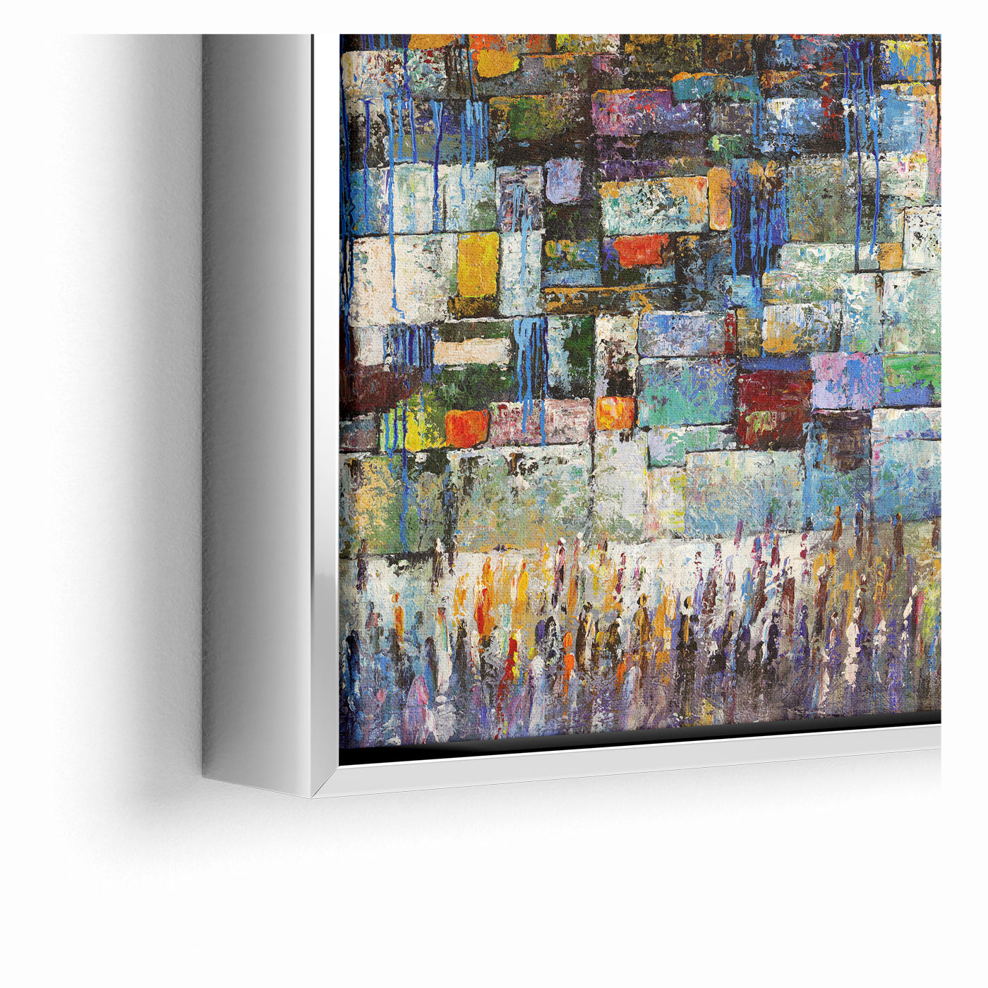 A Mosaic of Prayer Abstract Kotel Jewish Wall Art by Yossi Bitton