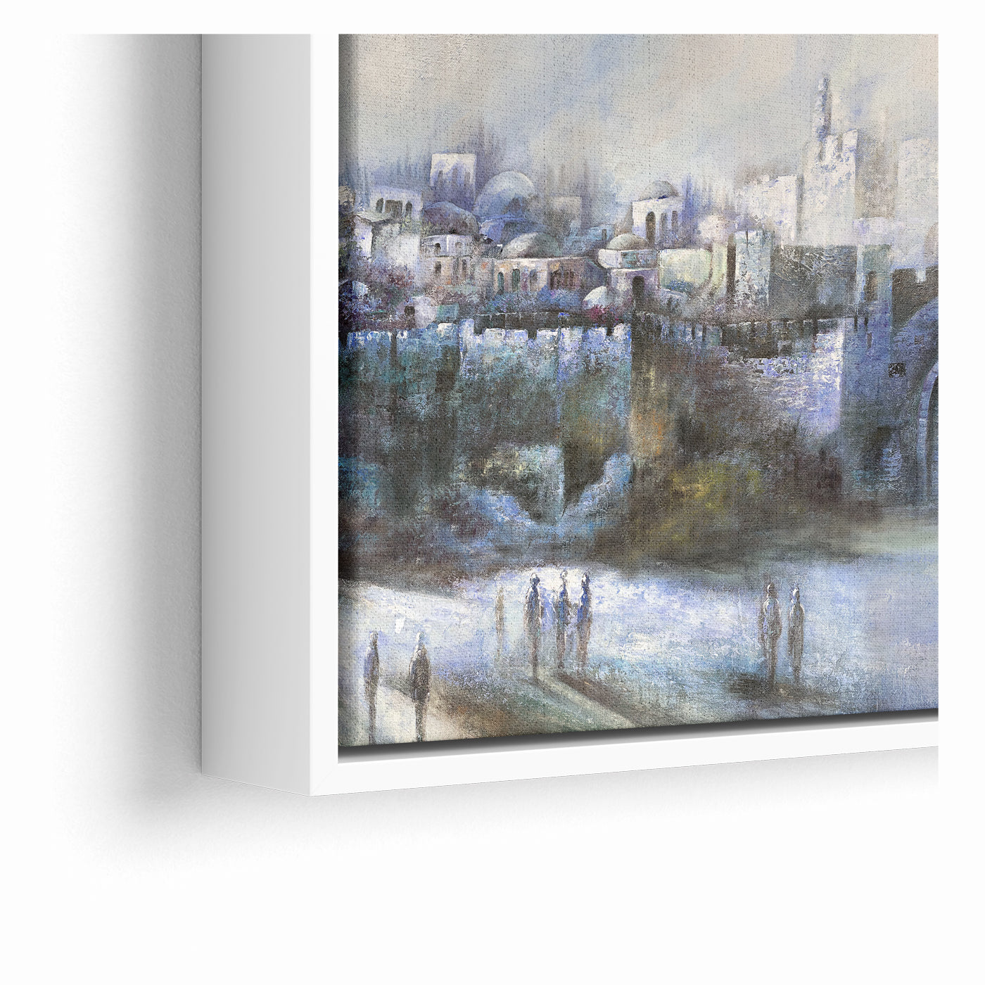 At the Gates of Jerusalem Abstract Jewish Wall Art by Yossi Bitton