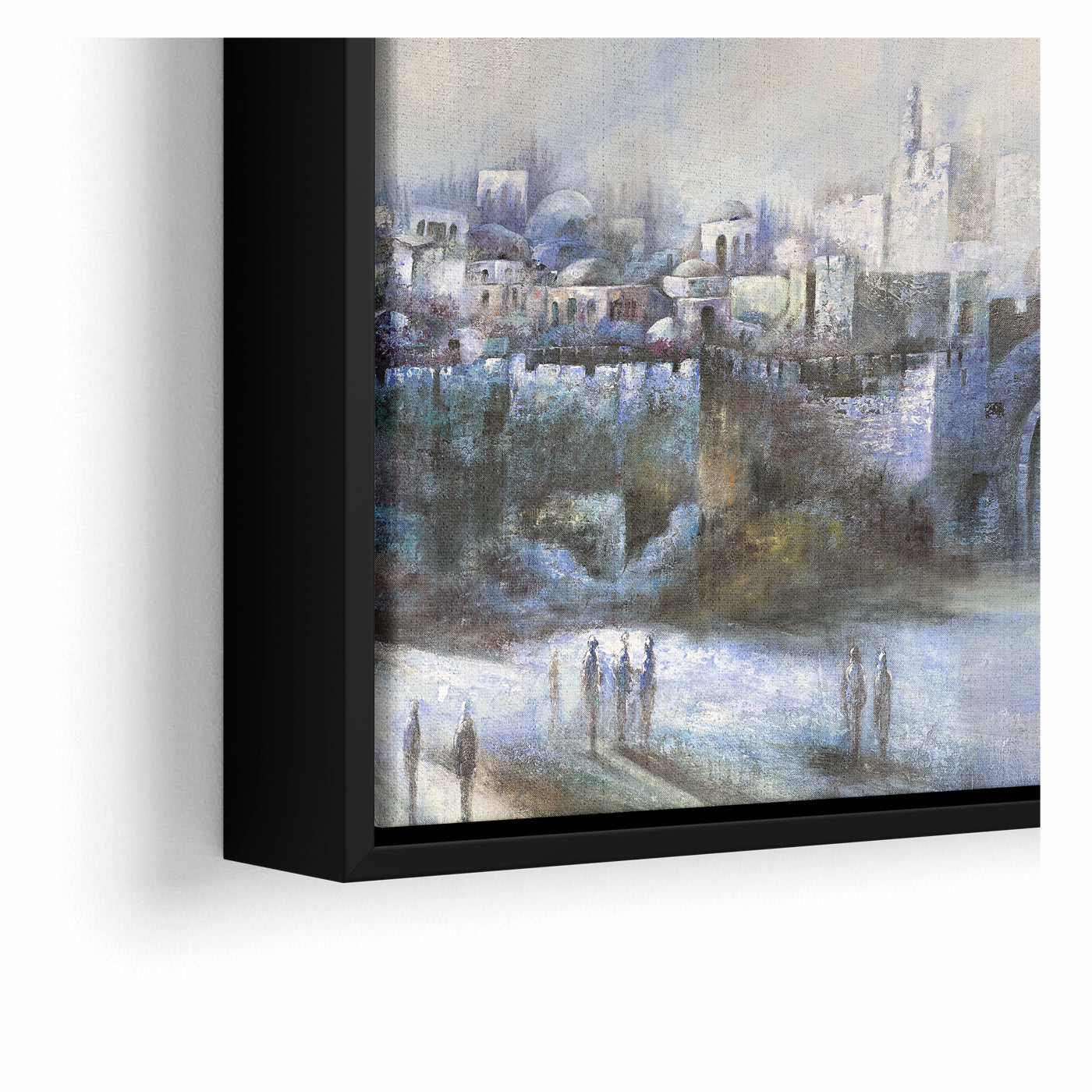 At the Gates of Jerusalem Abstract Jewish Wall Art by Yossi Bitton
