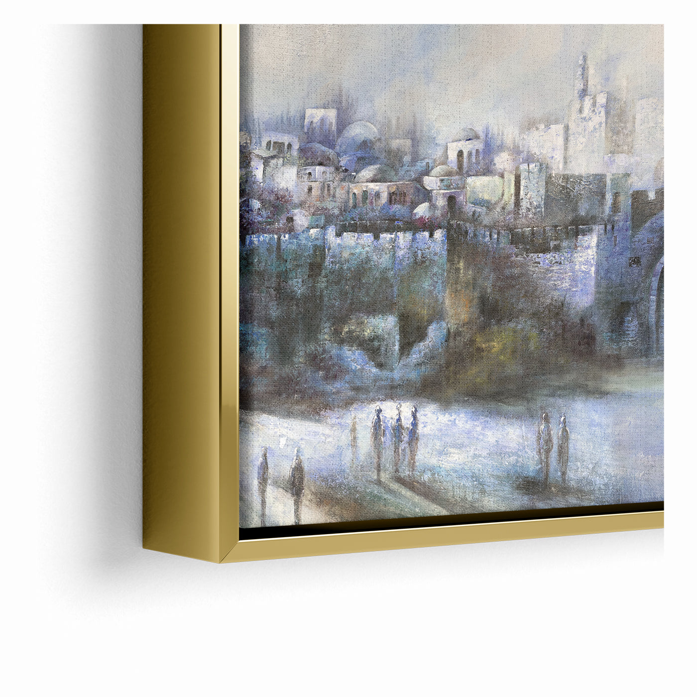 At the Gates of Jerusalem Abstract Jewish Wall Art by Yossi Bitton
