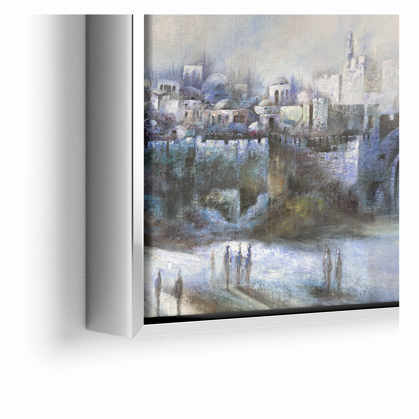 At the Gates of Jerusalem Abstract Jewish Wall Art by Yossi Bitton