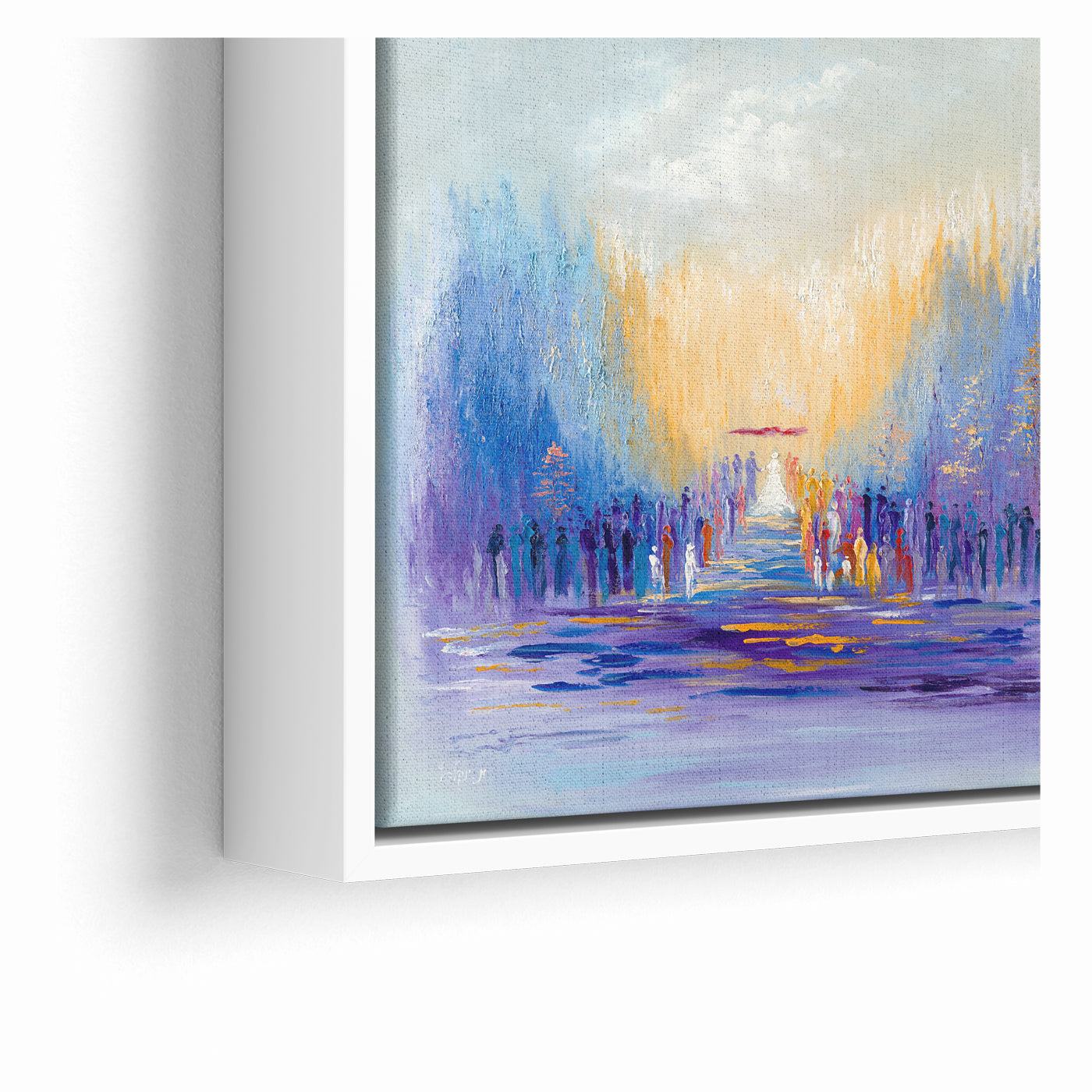 A Path of Light Modern Jewish Chuppah Wedding Wall Art Print
