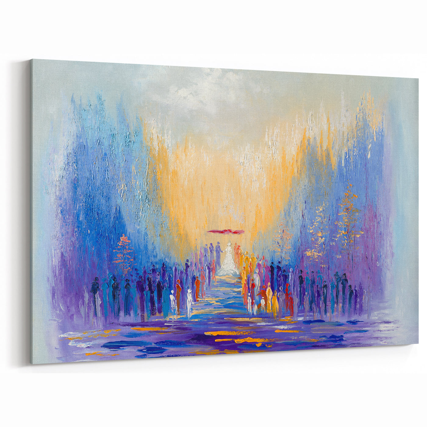 A Path of Light Modern Jewish Chuppah Wedding Wall Art Print
