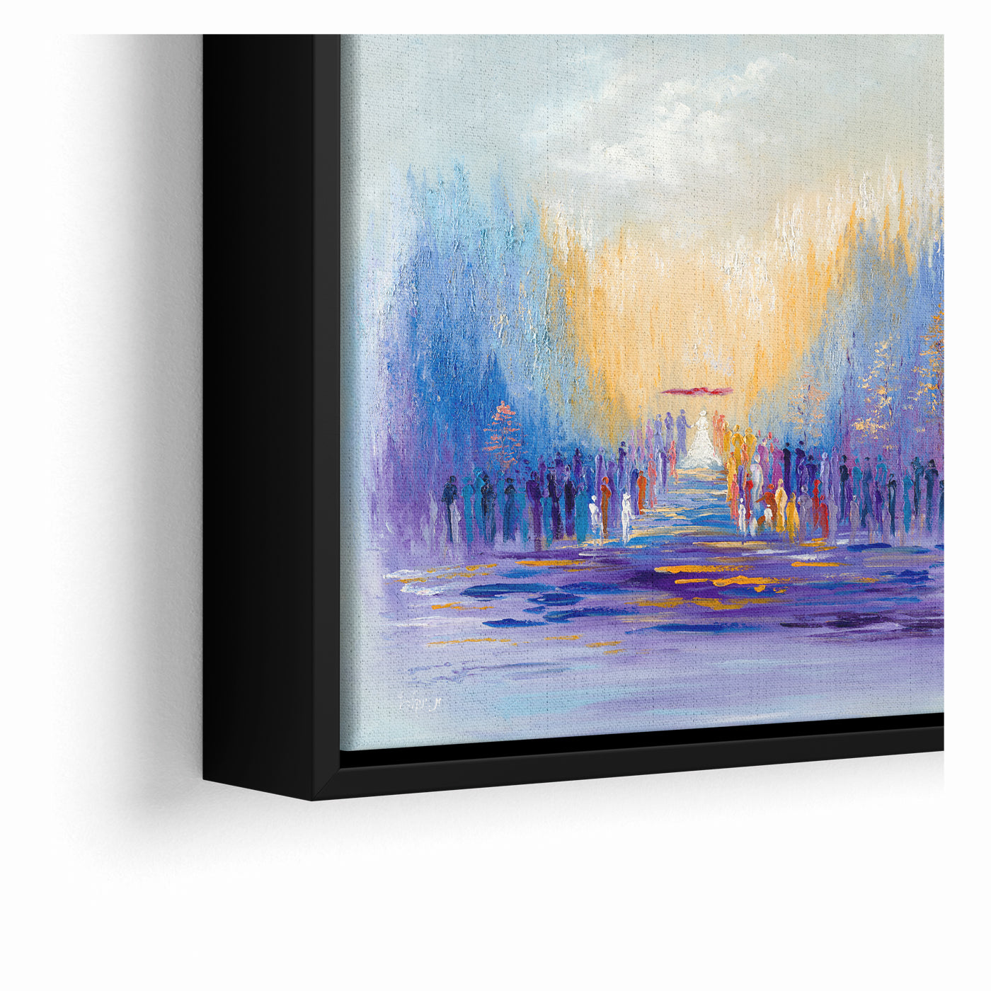 A Path of Light Modern Jewish Chuppah Wedding Wall Art Print