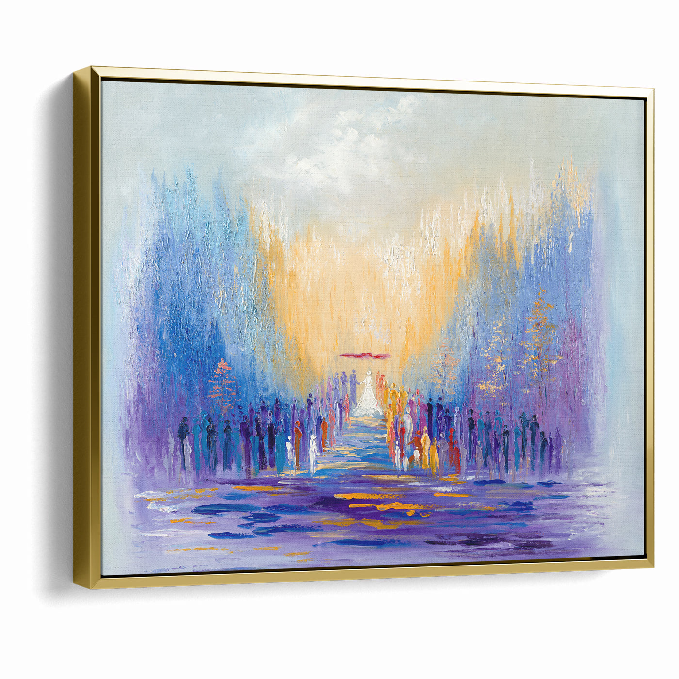 A Path of Light Modern Jewish Chuppah Wedding Wall Art Print