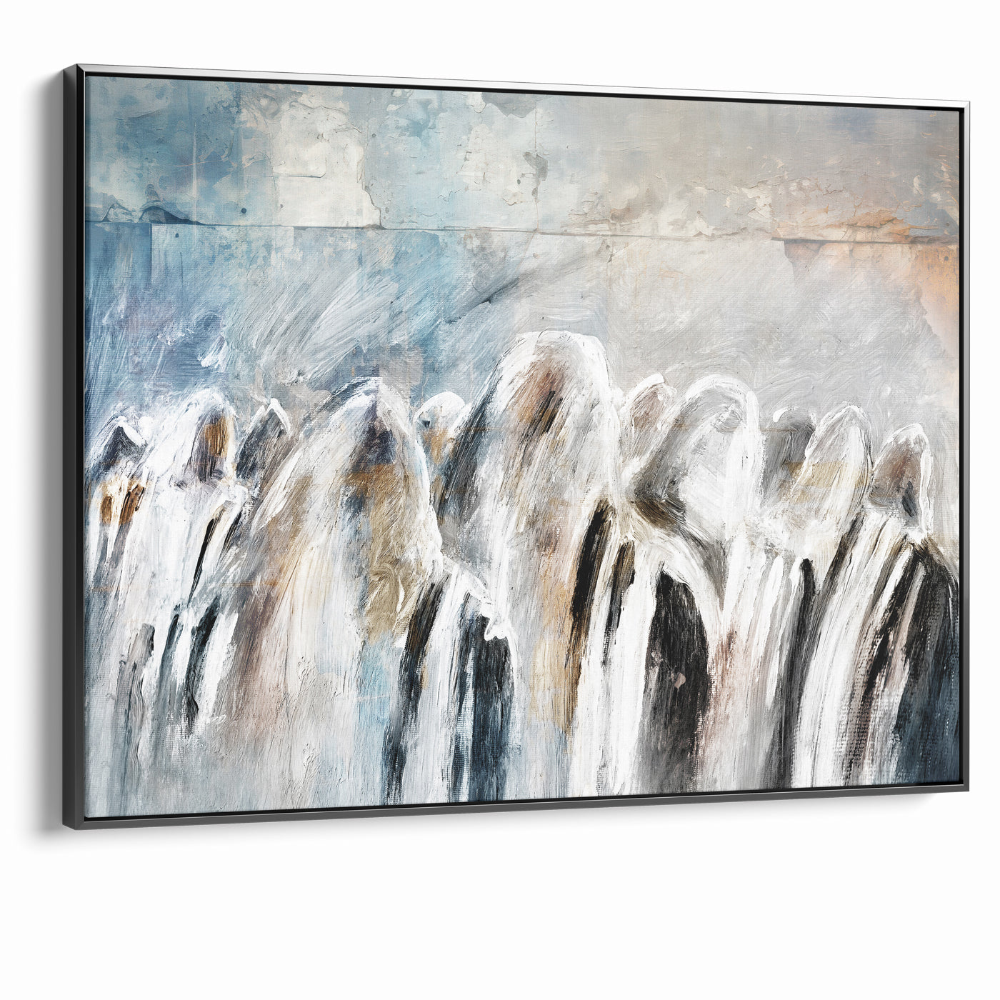 Morning Devotions Modern Jewish Western Wall Prayer Art Print