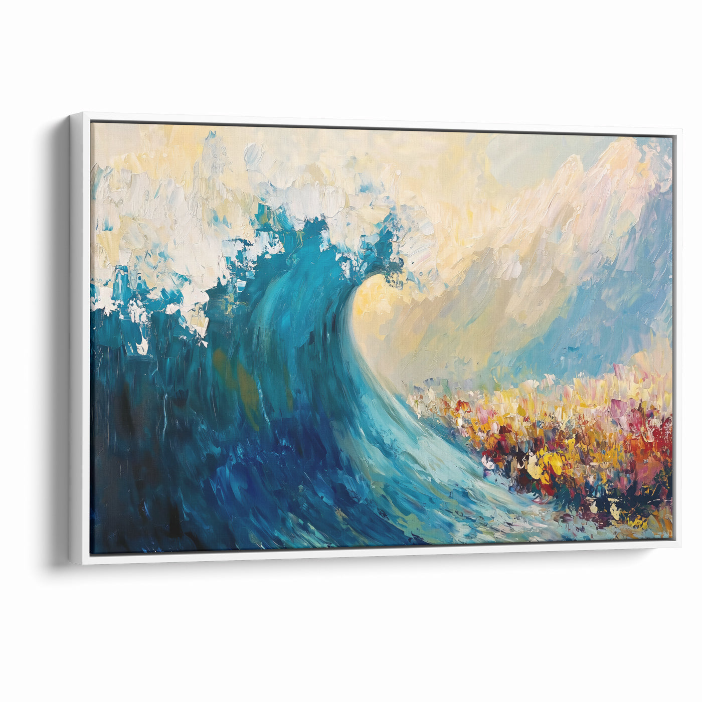 Between Fear and Faith - Modern Jewish Splitting of the Sea Wall Art