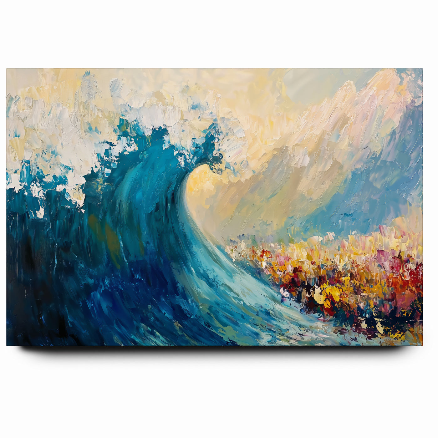 Between Fear and Faith - Modern Jewish Splitting of the Sea Wall Art