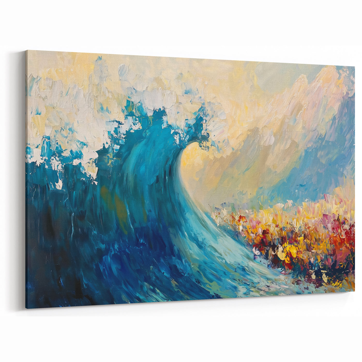 Between Fear and Faith - Modern Jewish Splitting of the Sea Wall Art
