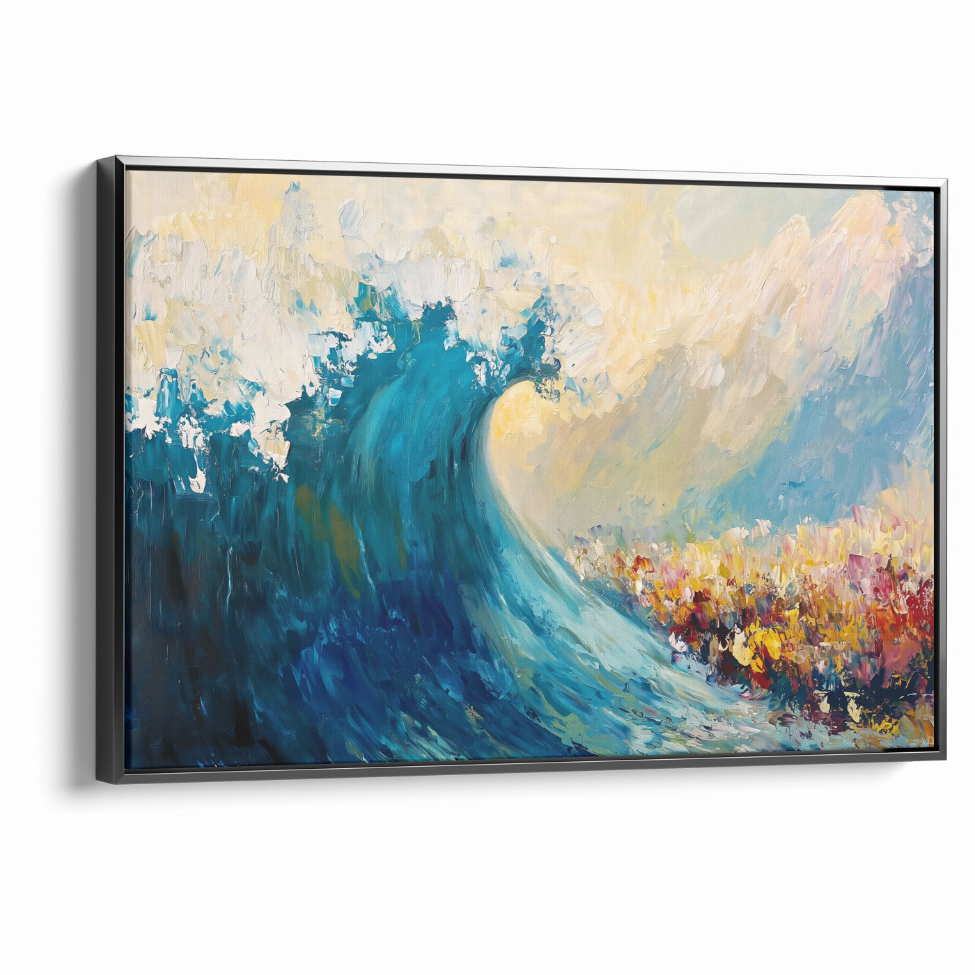 Between Fear and Faith - Modern Jewish Splitting of the Sea Wall Art