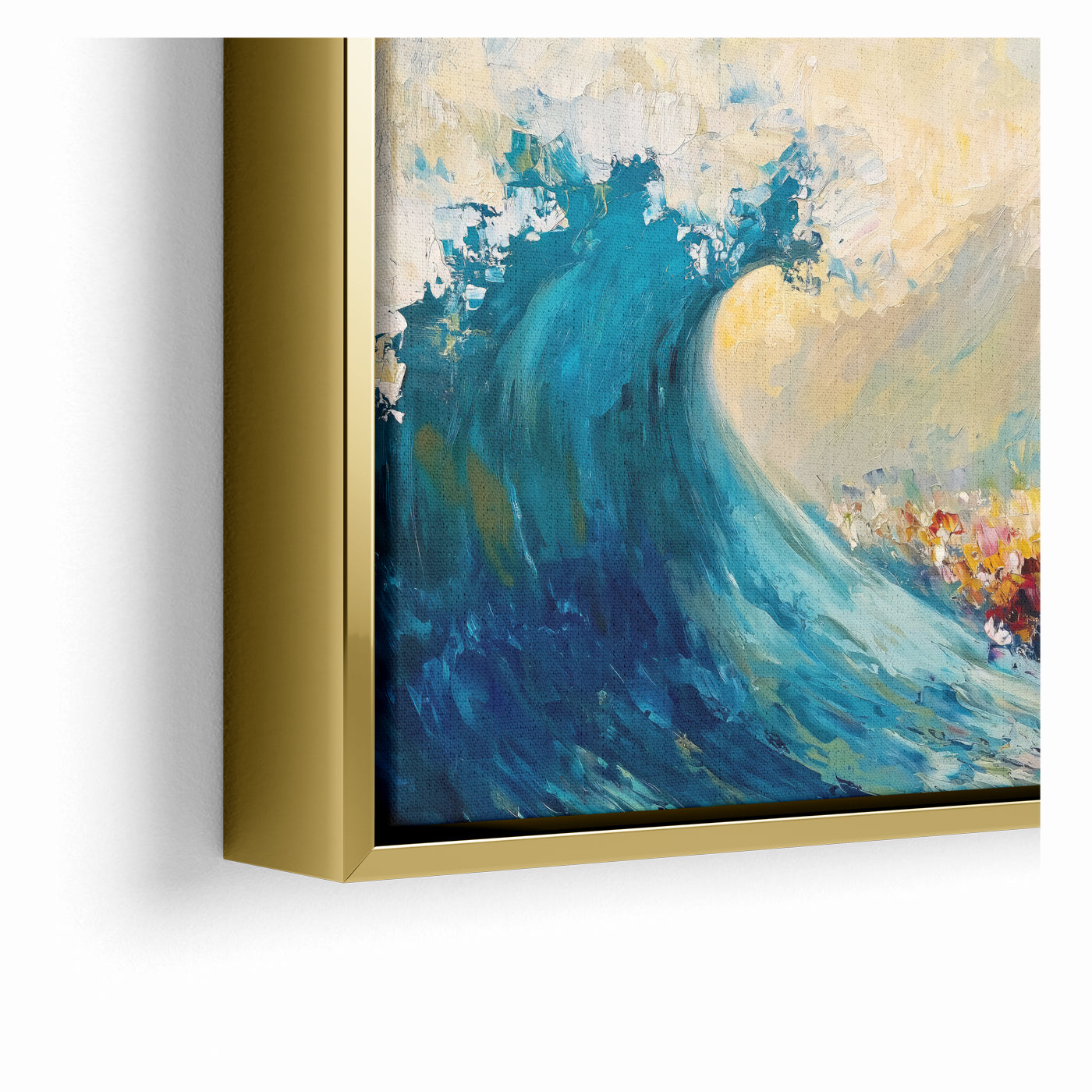 Between Fear and Faith - Modern Jewish Splitting of the Sea Wall Art