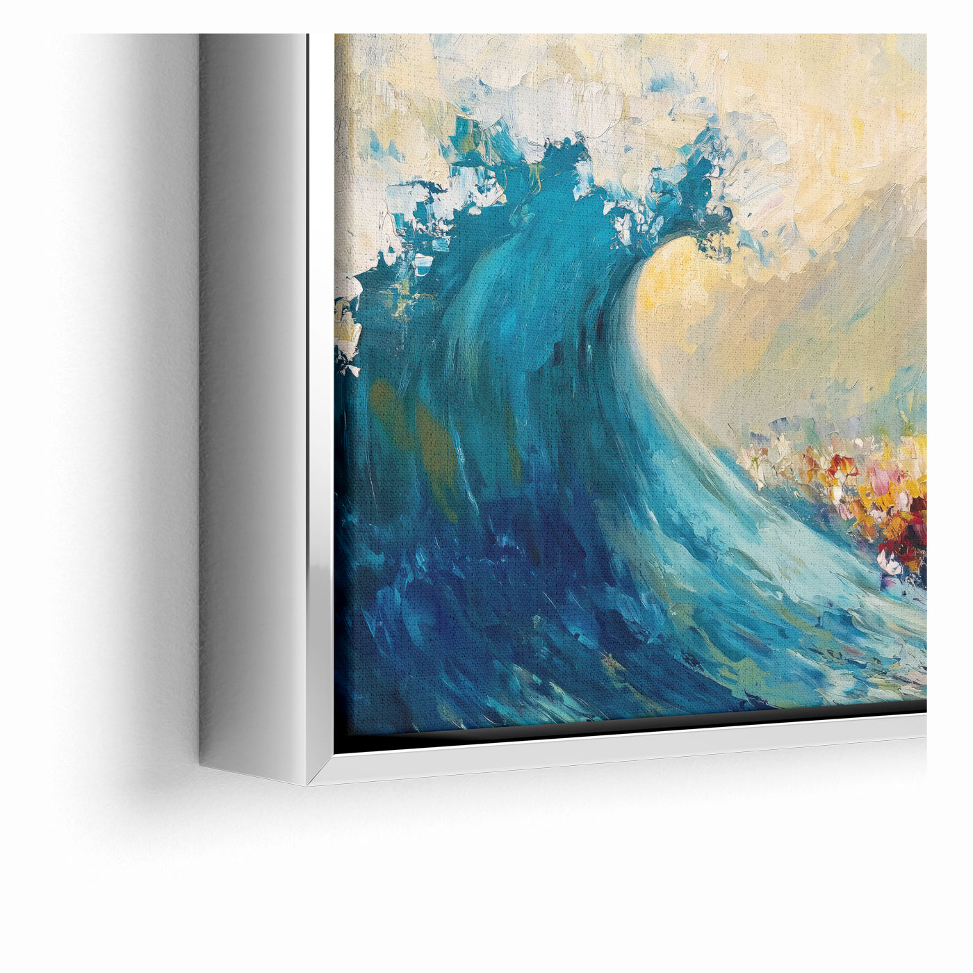 Between Fear and Faith - Modern Jewish Splitting of the Sea Wall Art