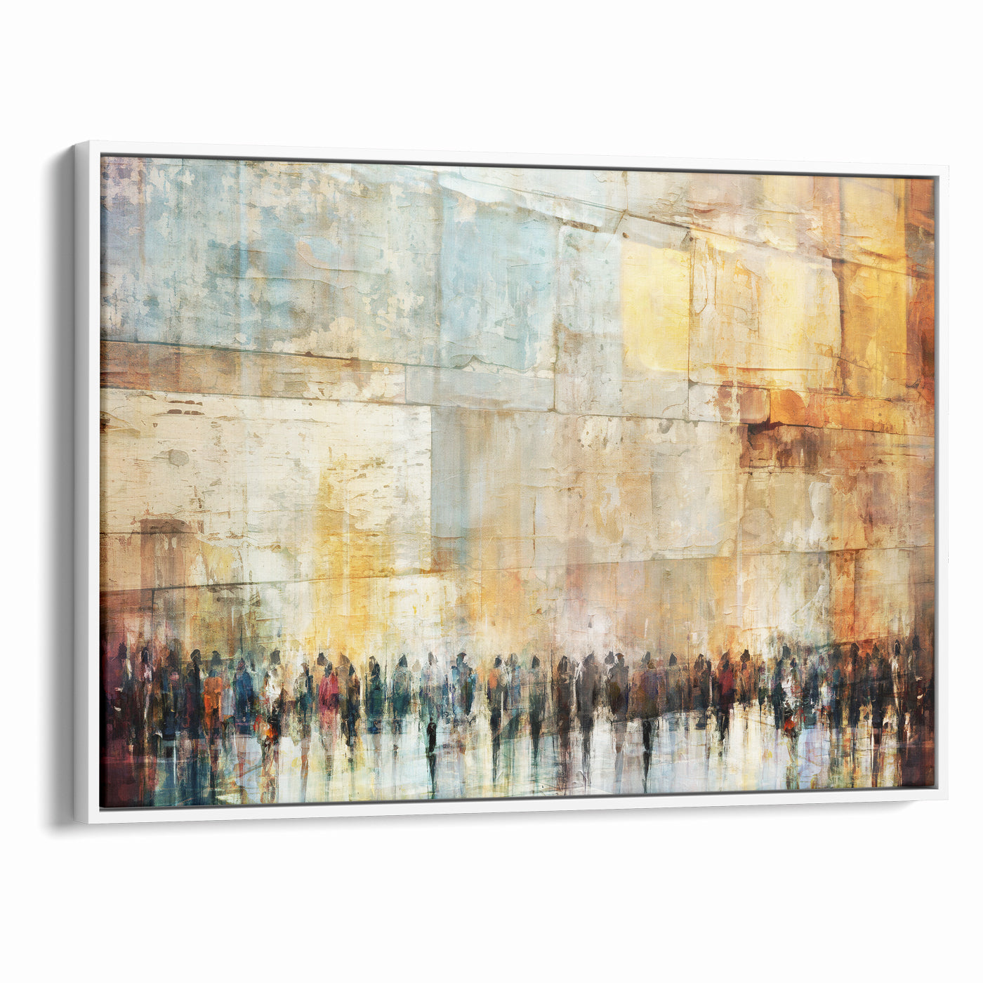 Echoes of Devotion Modern Kotel Wall Art by Avigdor Ben Ari