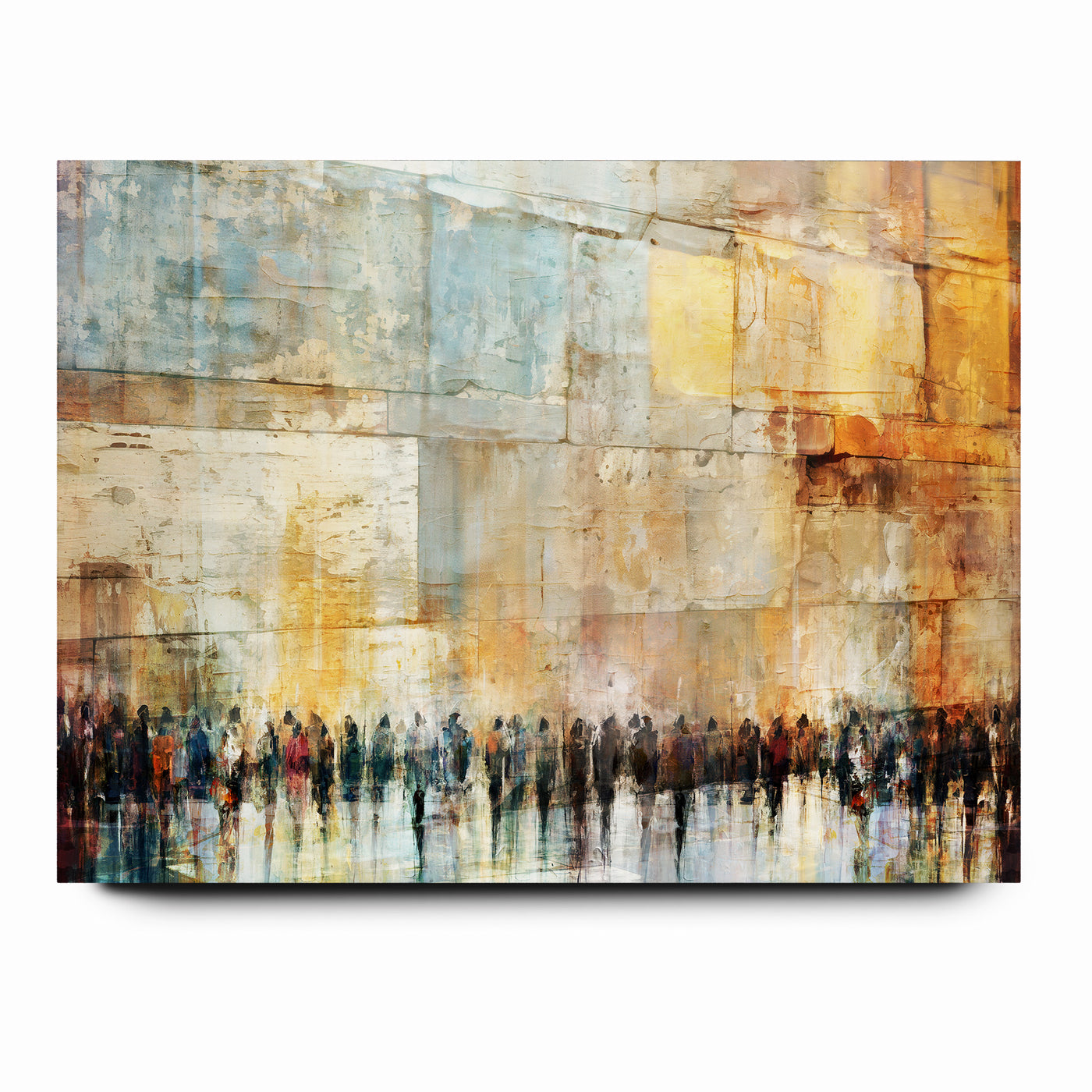 Echoes of Devotion Modern Kotel Wall Art by Avigdor Ben Ari