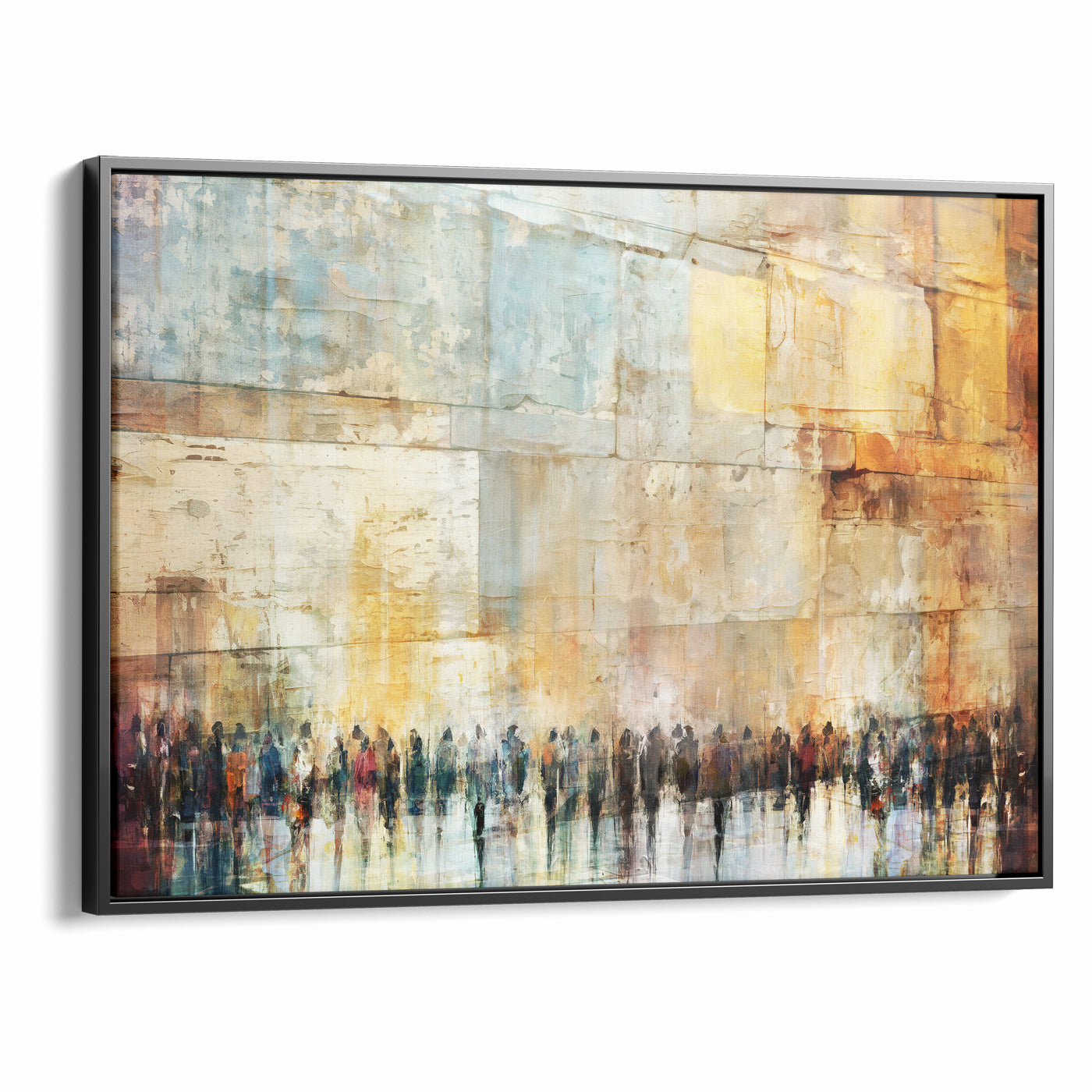 Echoes of Devotion Modern Kotel Wall Art by Avigdor Ben Ari