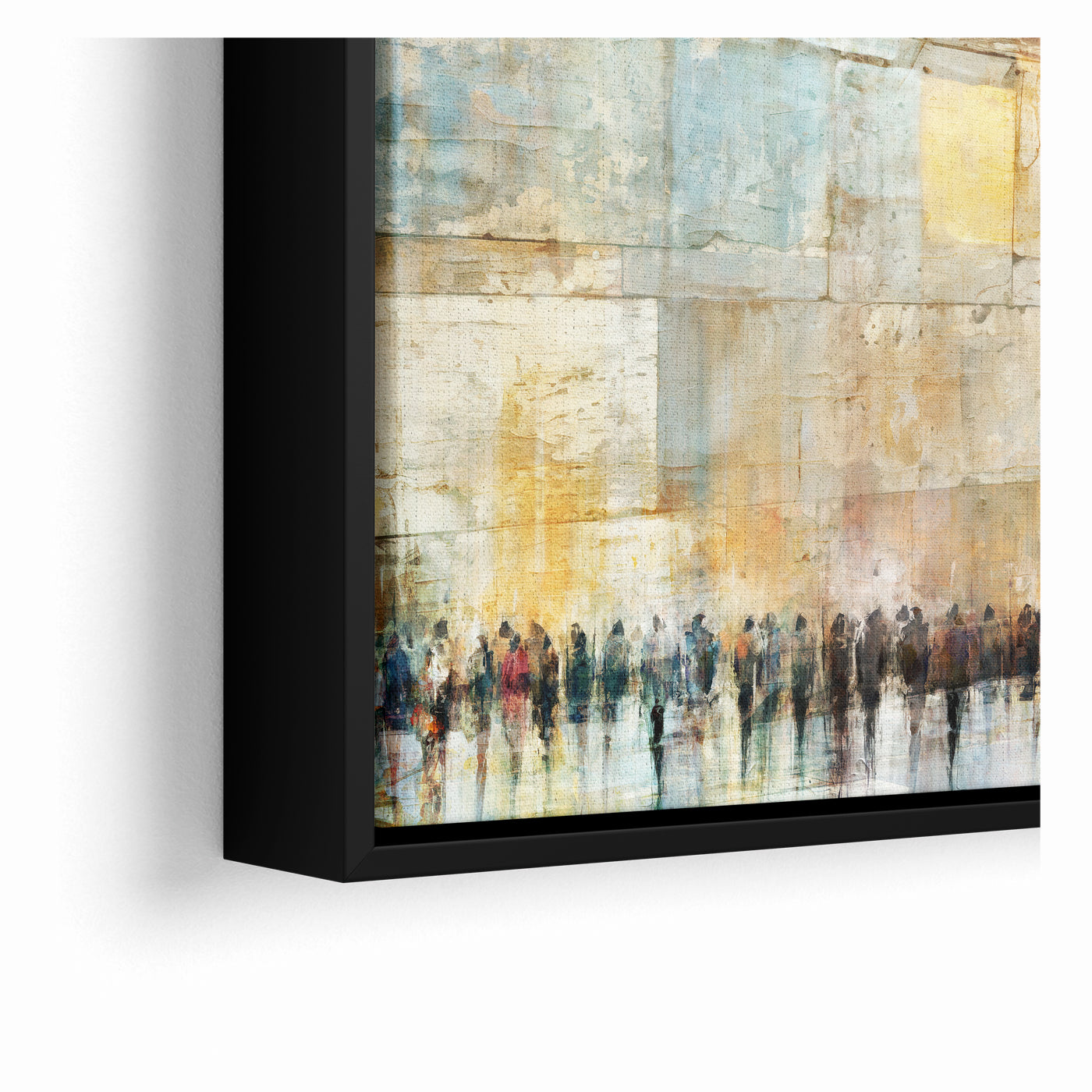 Echoes of Devotion Modern Kotel Wall Art by Avigdor Ben Ari
