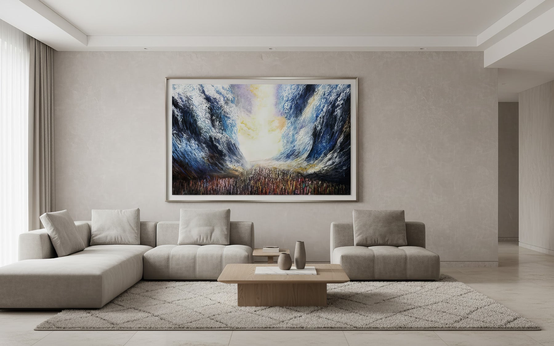 Vaya'aminu BaHashem Splitting of the Sea Jewish Wall Art Print