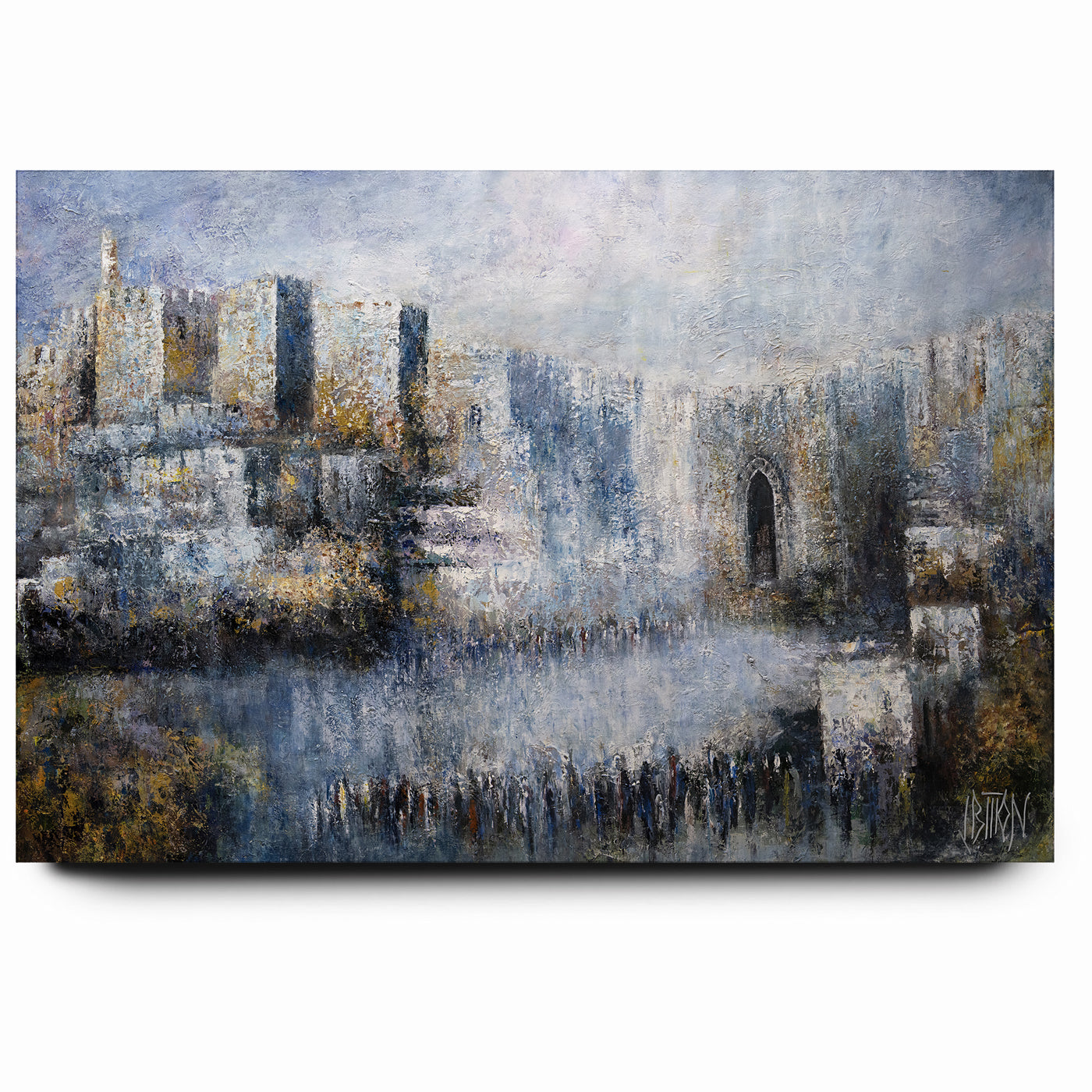 Jerusalem Jaffa Gate - Modern Jewish Wall Art by Yossi Bitton