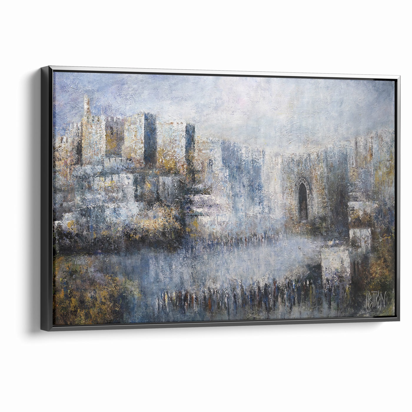 Jerusalem Jaffa Gate - Modern Jewish Wall Art by Yossi Bitton