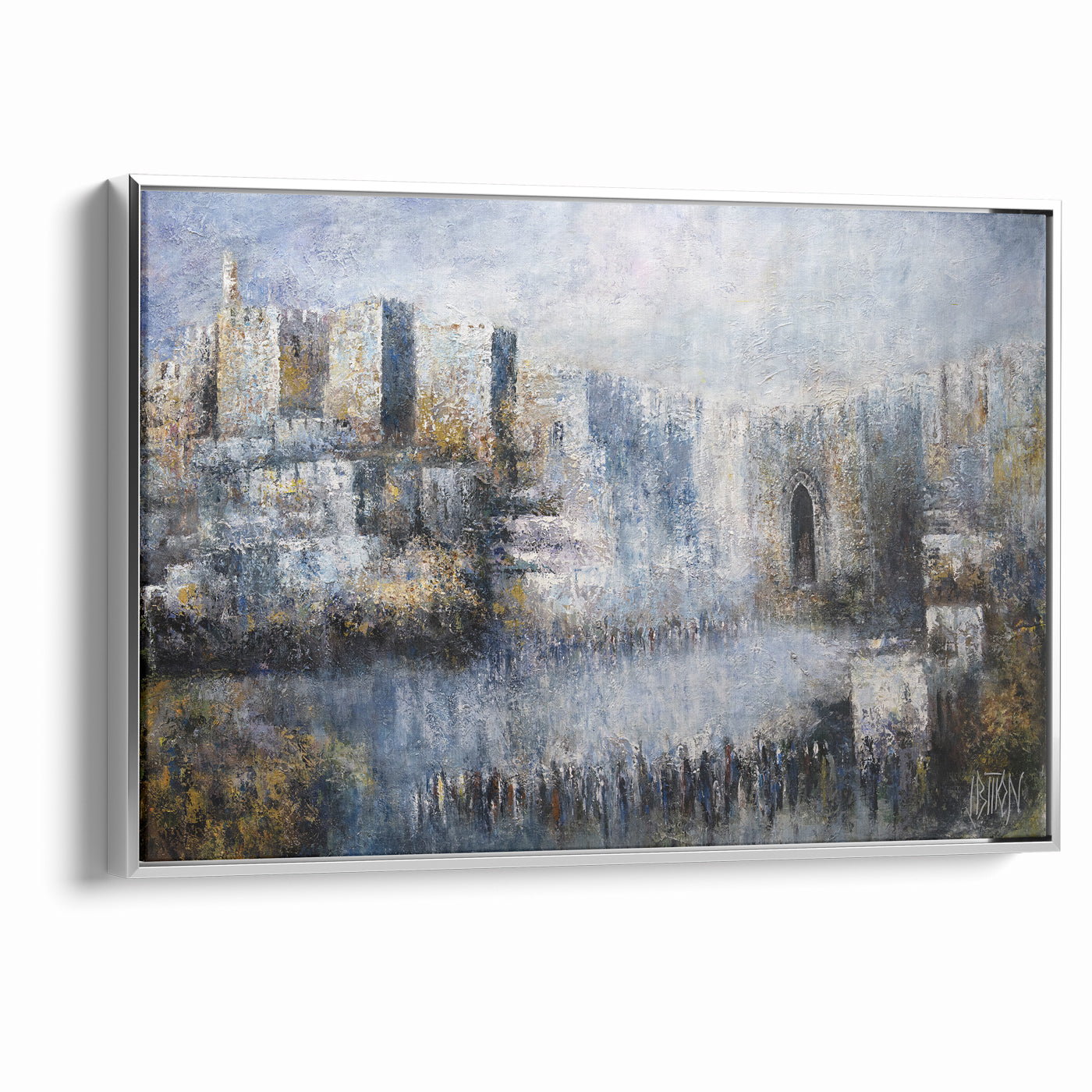 Jerusalem Jaffa Gate - Modern Jewish Wall Art by Yossi Bitton