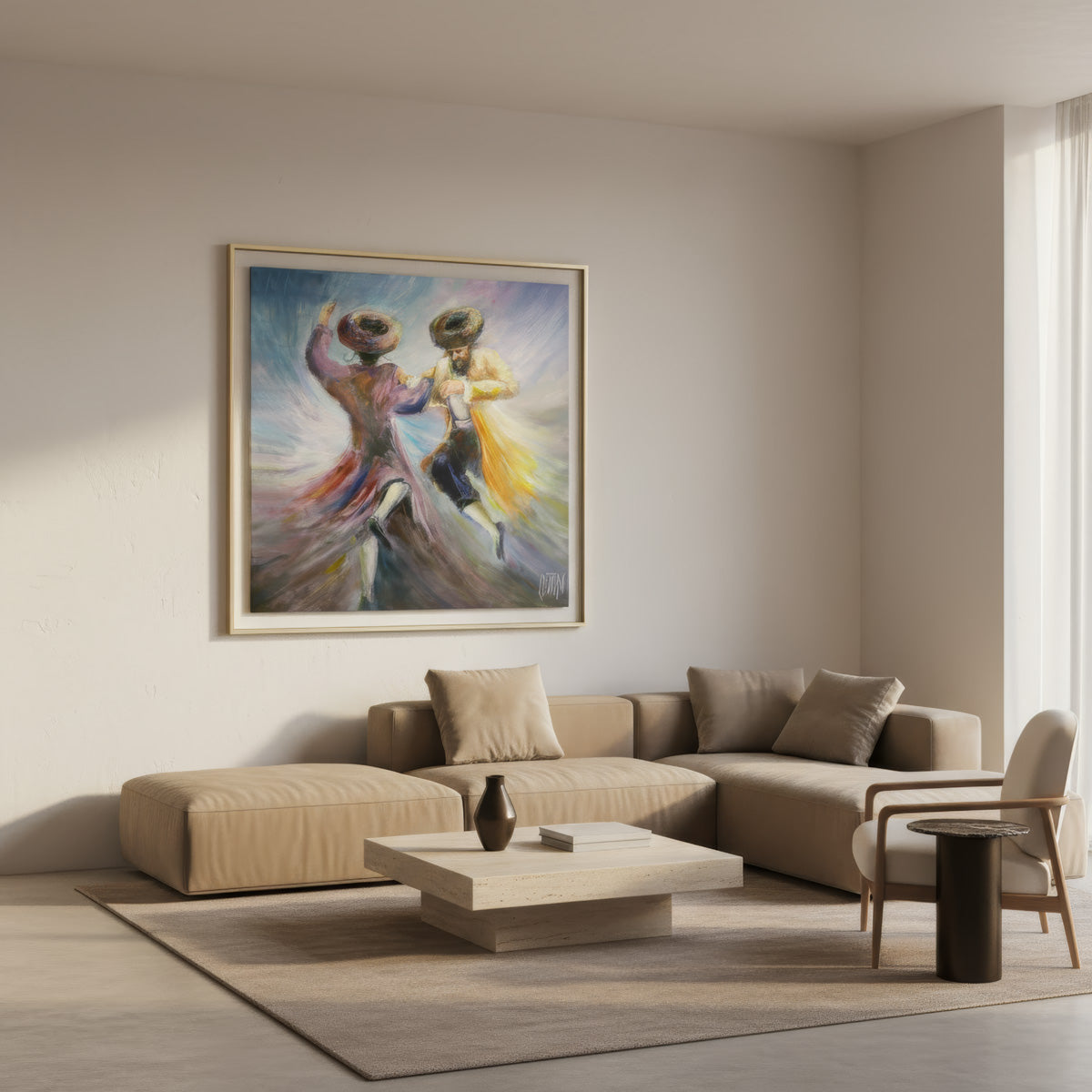 When the Soul Dances - Modern Jewish Wall Art by Yossi Bitton