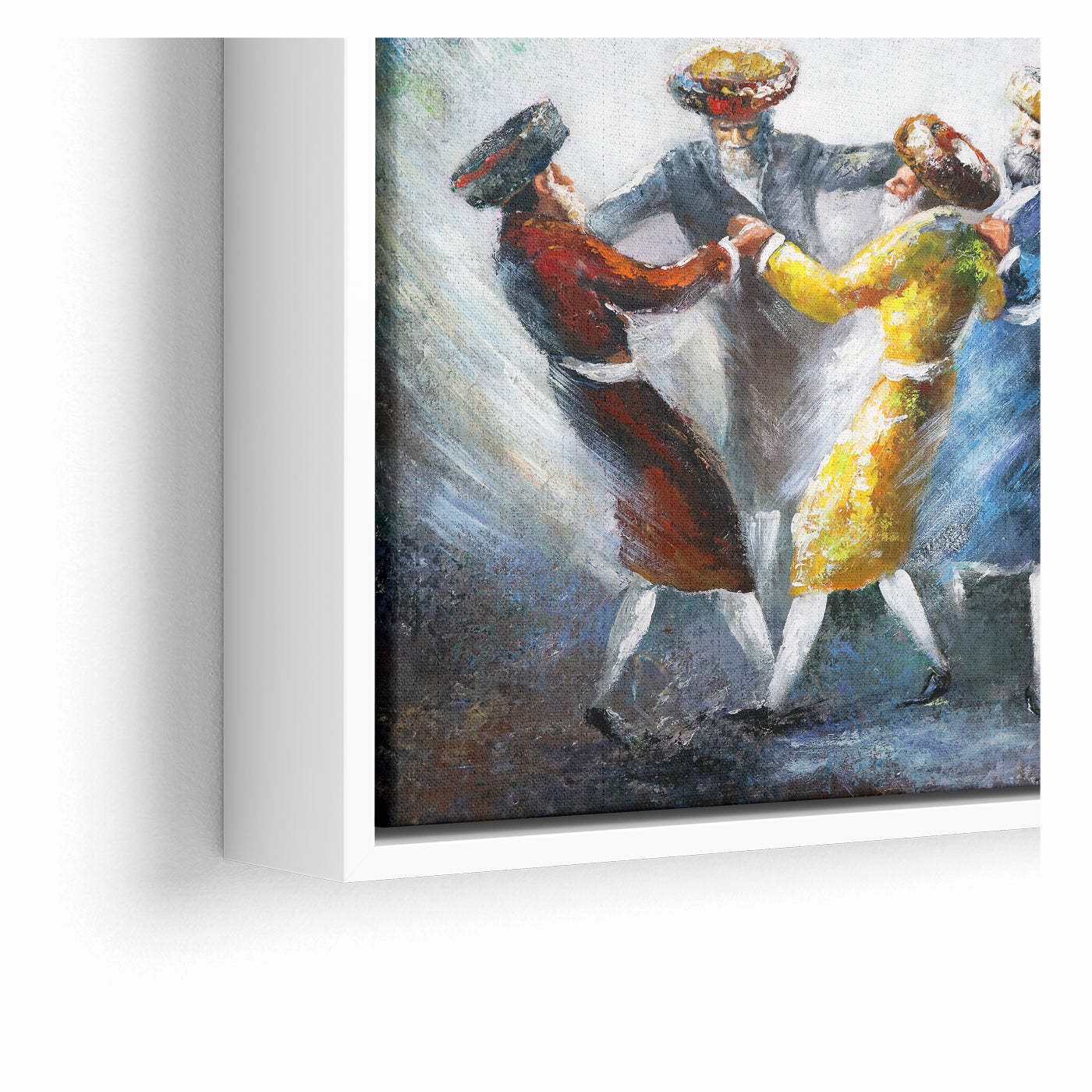 Circles of Joy - Modern Jewish Wall Art of Chassidic Dance by Yossi Bitton