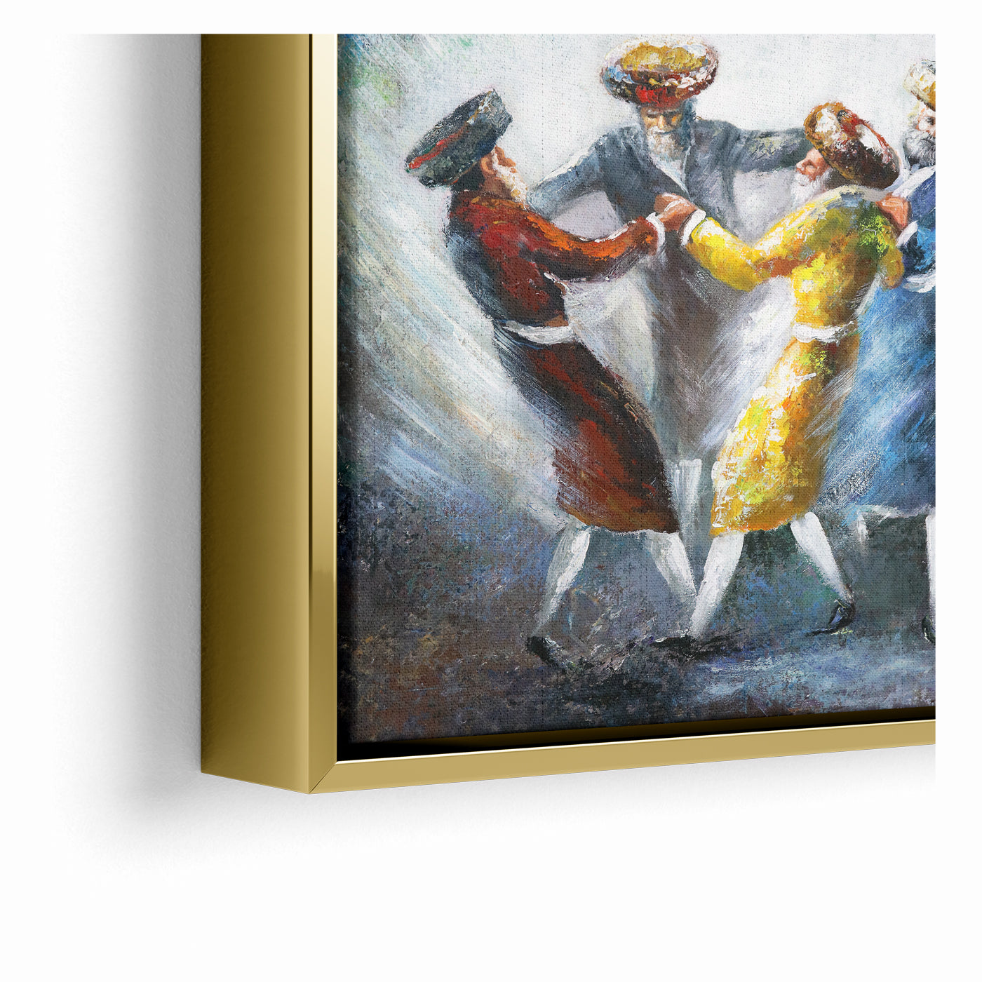 Circles of Joy - Modern Jewish Wall Art of Chassidic Dance by Yossi Bitton