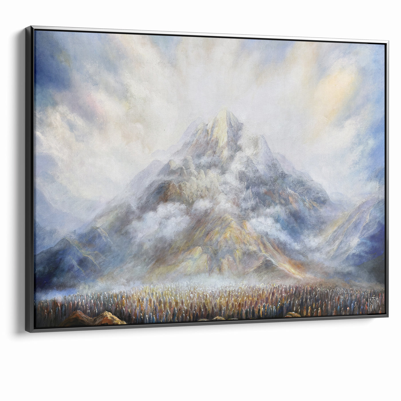 The Day the World Listened - Modern Jewish Mount Sinai Wall Art Print