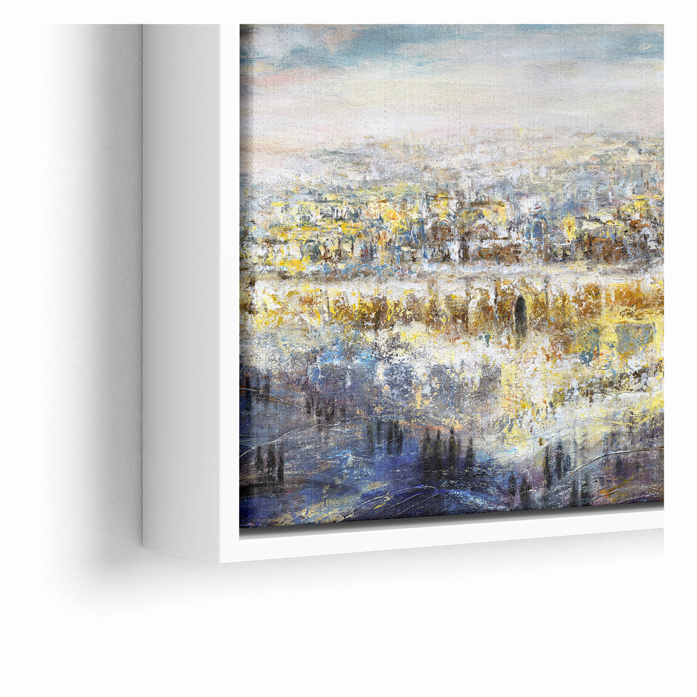 Jerusalem Wall Art - Modern Judaica Canvas & Acrylic by Yossi Bitton