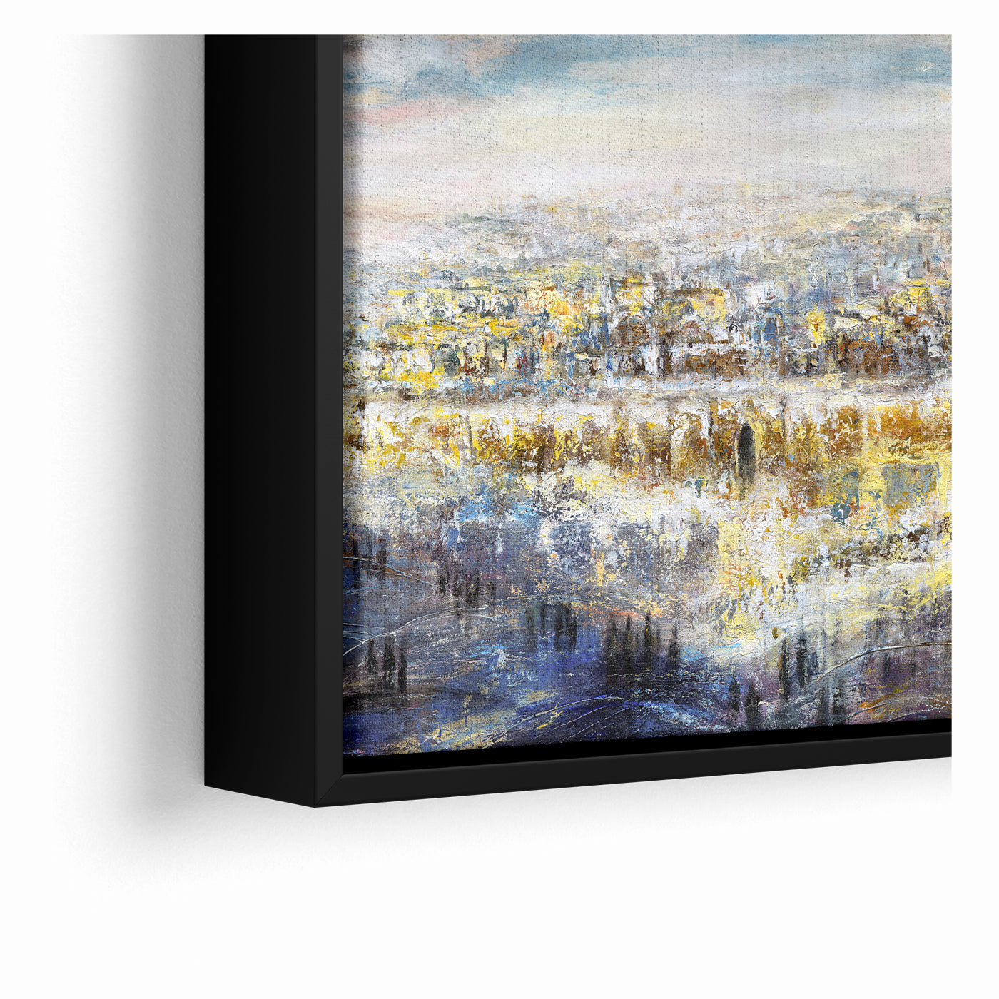 Jerusalem Wall Art - Modern Judaica Canvas & Acrylic by Yossi Bitton