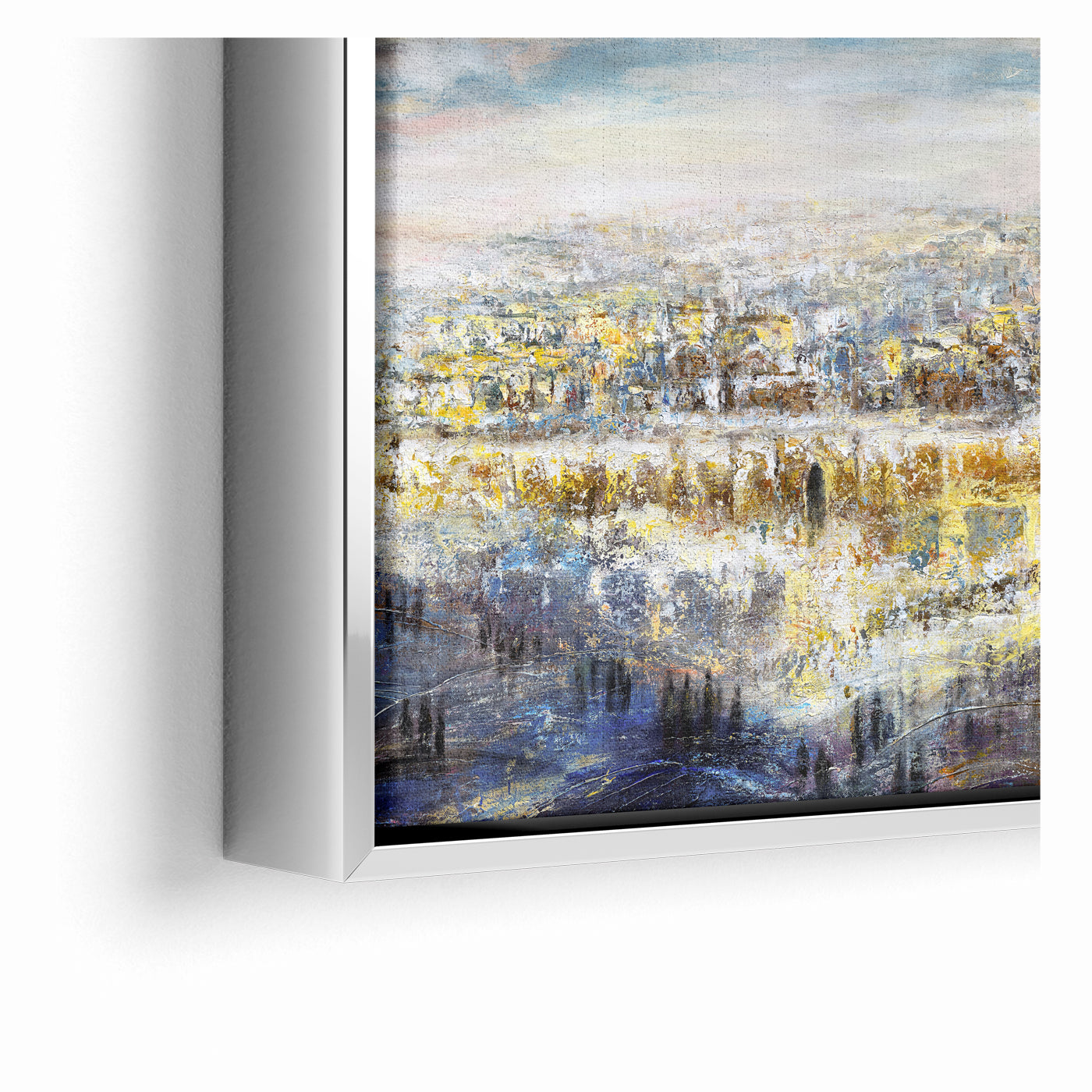 Jerusalem Wall Art - Modern Judaica Canvas & Acrylic by Yossi Bitton