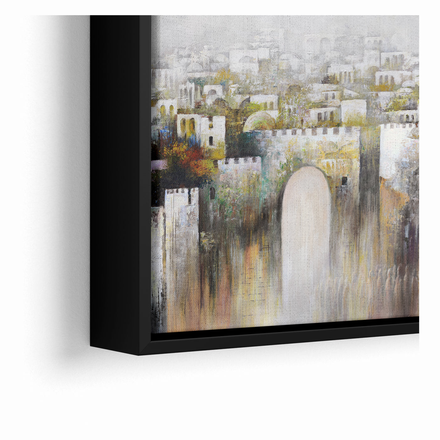 Jerusalem Wall Art - Modern Judaica Canvas & Acrylic by Yossi Bitton