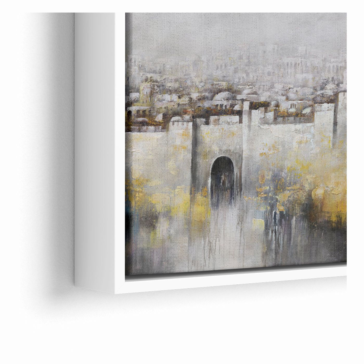 Jerusalem Wall Art - Modern Judaica Canvas & Acrylic by Yossi Bitton